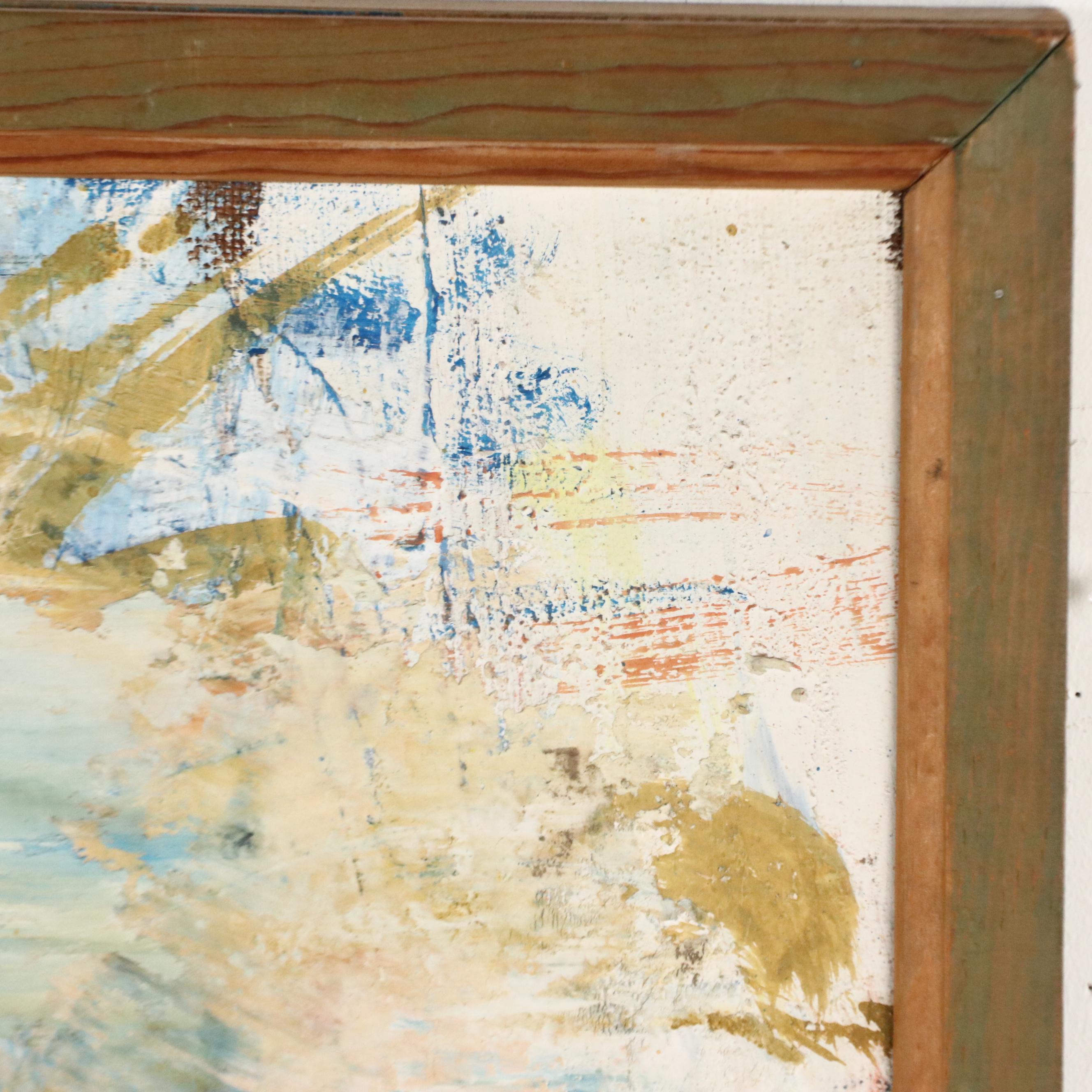 Robert Beaven Abstract Mixed Media Painting "Some Sounds for Lester"