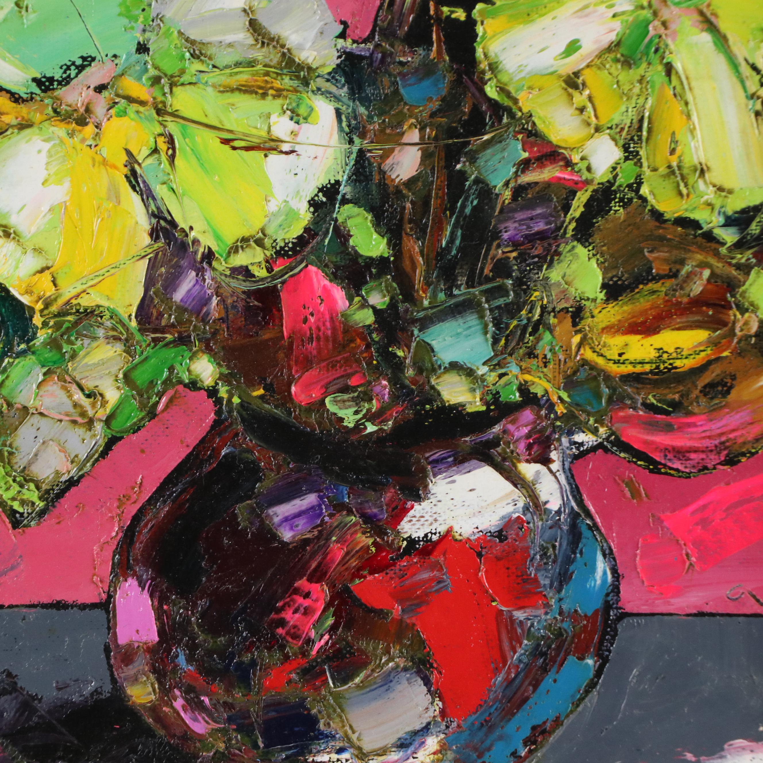 Anastasiya Kimachenko Impasto Still Life Oil Painting