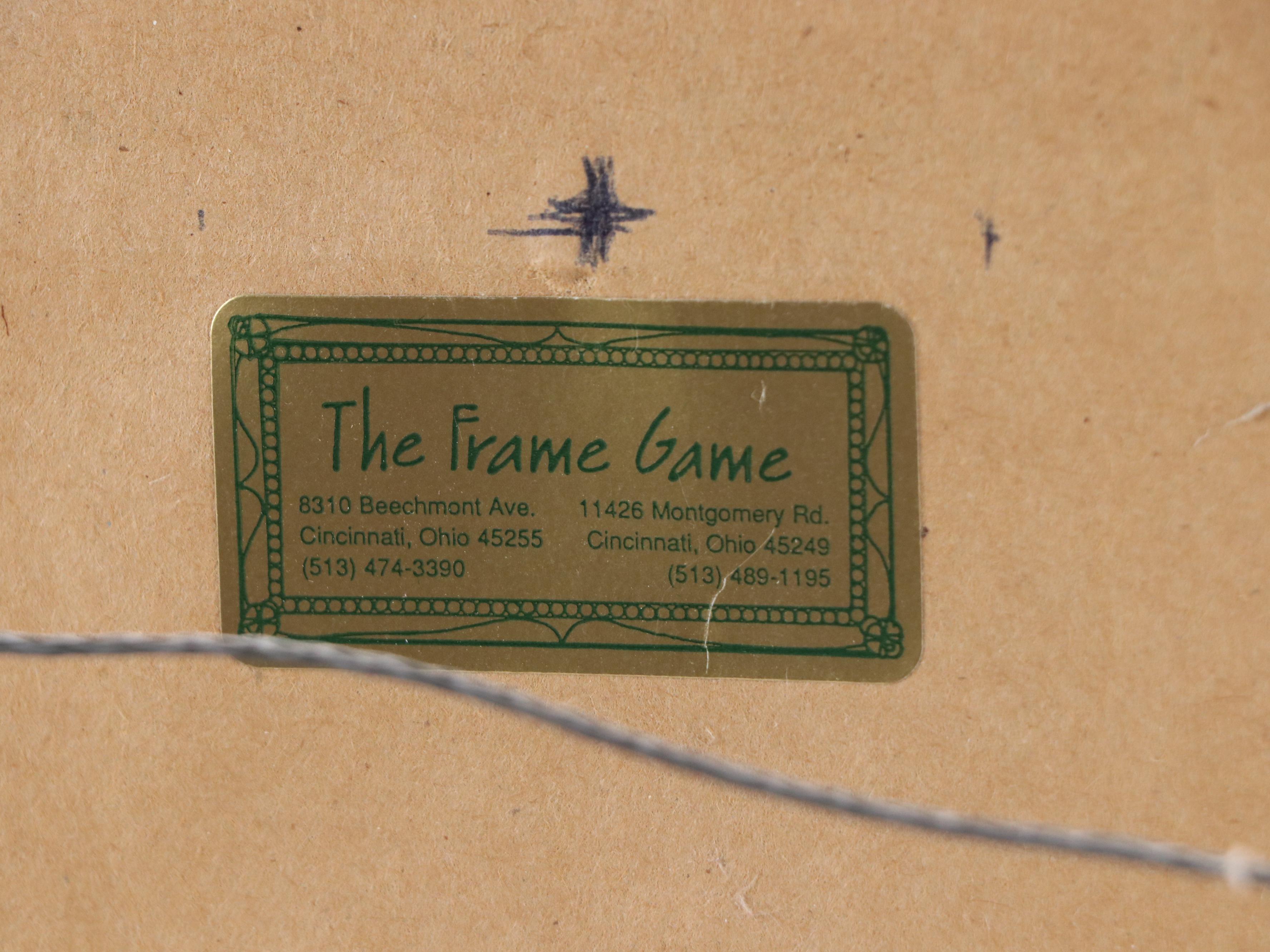 Higgs Mountain River Landscape in Winter Oil Painting, Late 20th Century