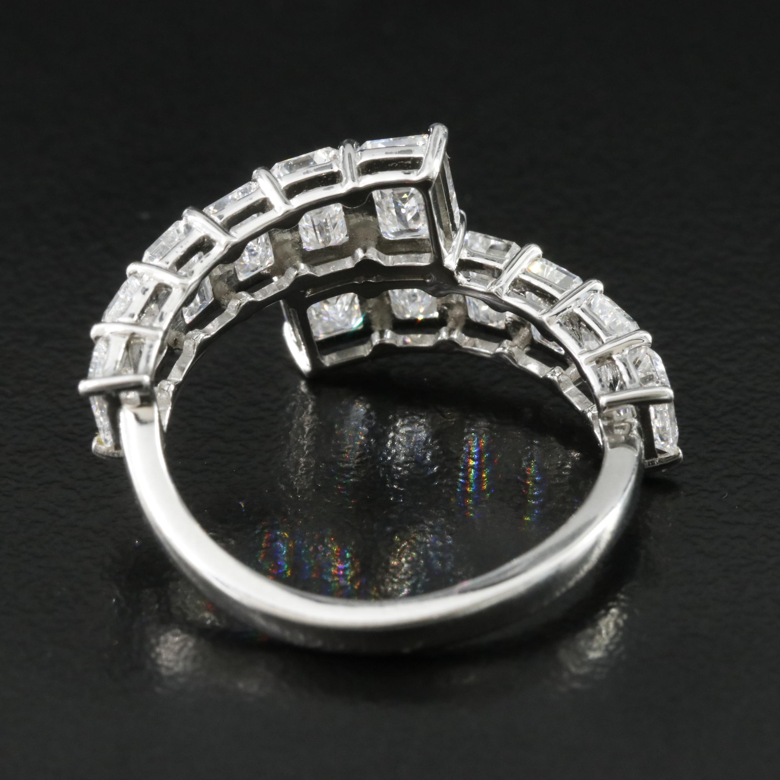 Platinum 4.29 CTW Lab Grown Diamond Ring