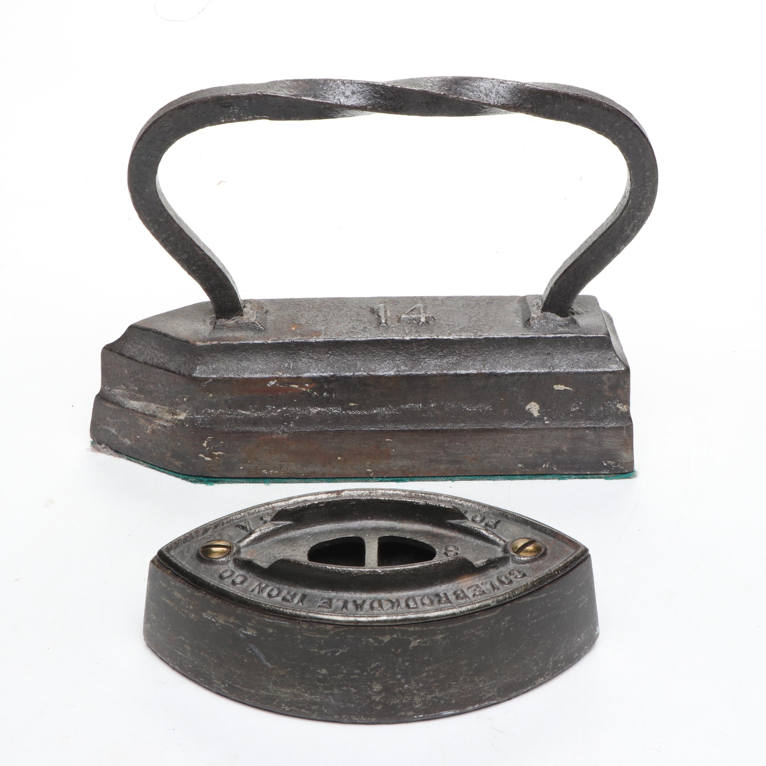 Colebrookedale Iron Co. and Other Sad Iron, Antique
