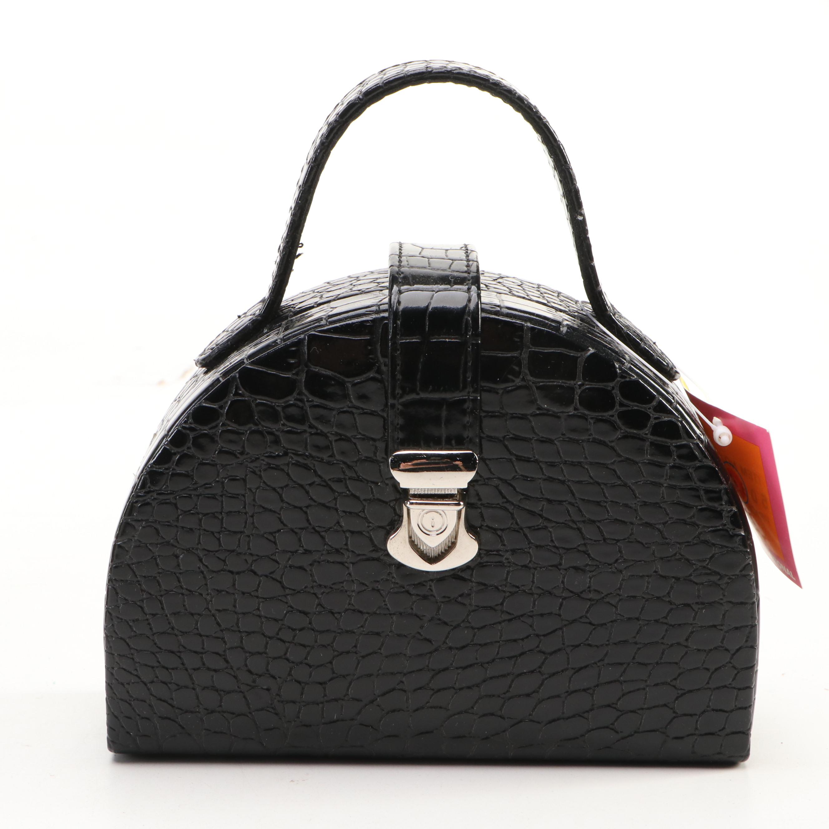 Alten International Faux Crocodile Embossed Jewelry Cases