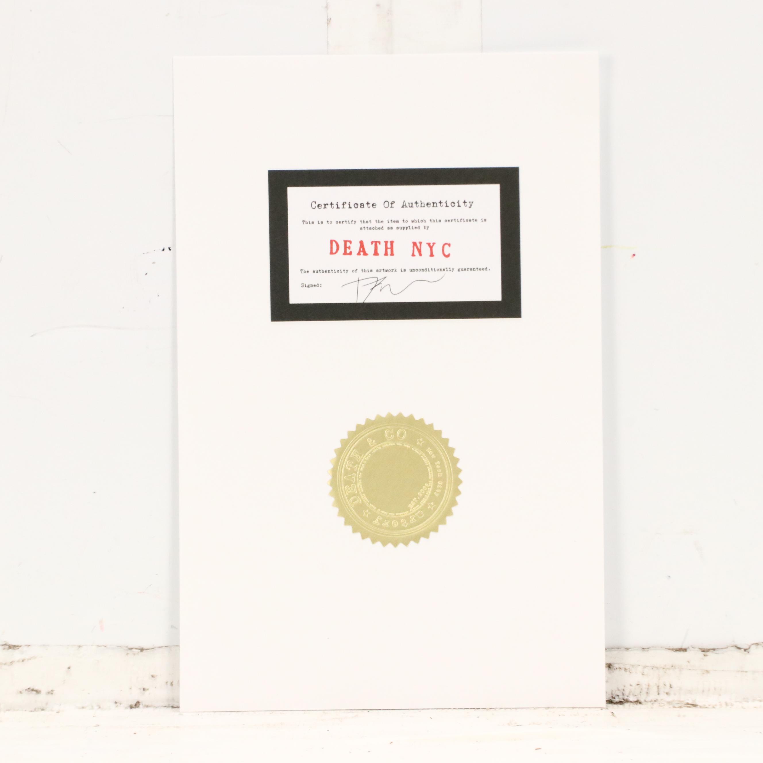 Death NYC Pop Art Graphic Print Featuring Cub x LV x Chanel, 2024