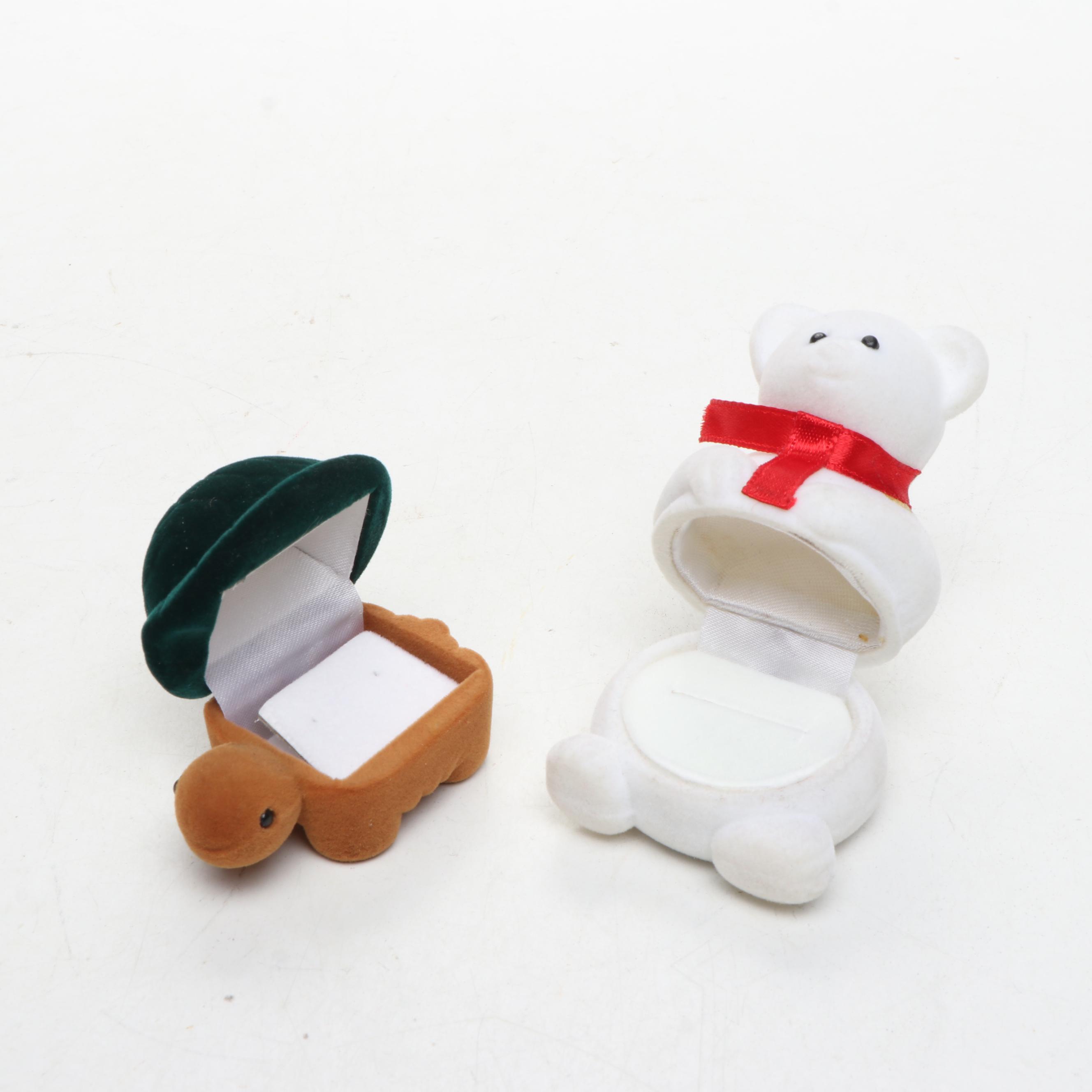 240 Flocked Polar Bear Ring Boxes and 144 Turtle Earring Boxes