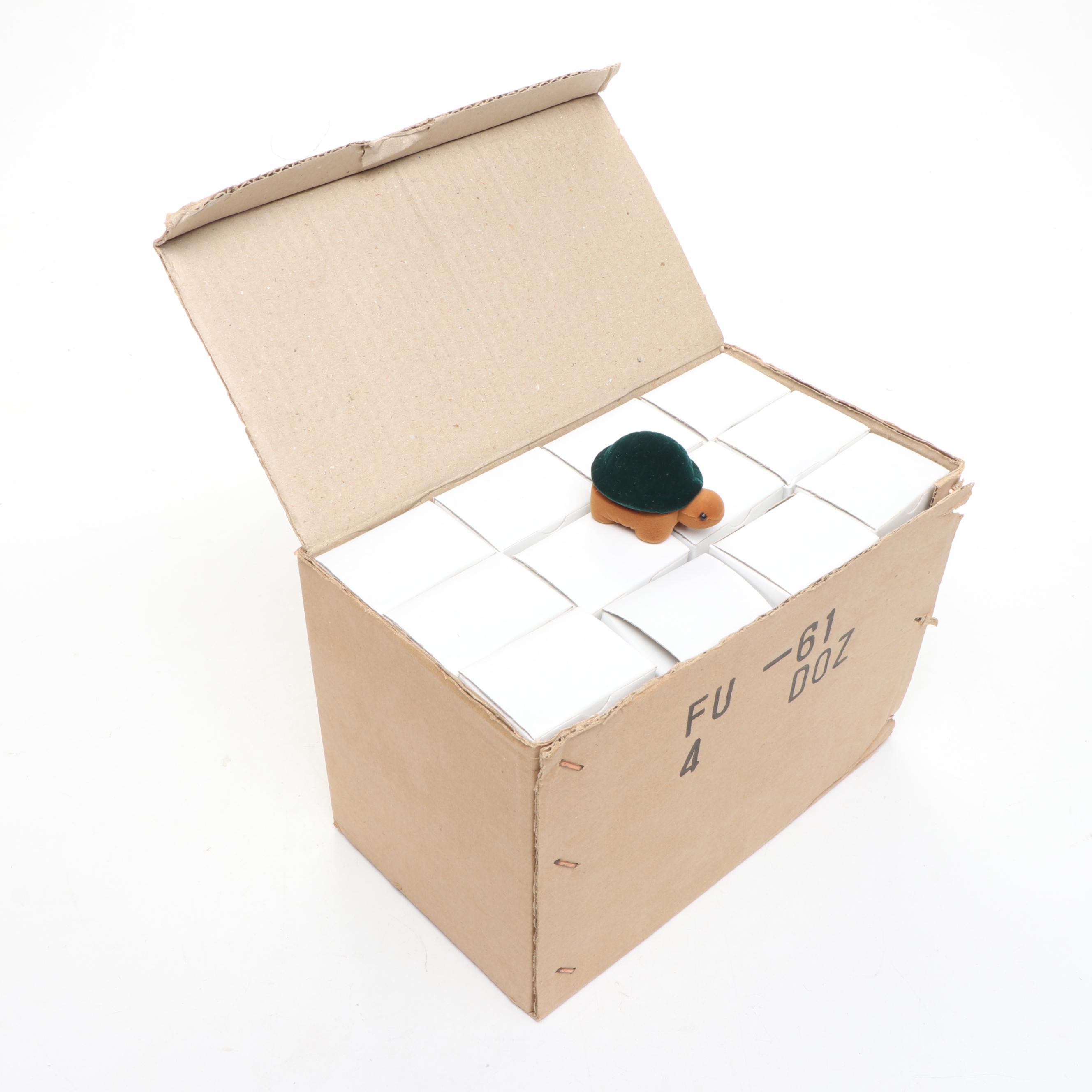 240 Flocked Polar Bear Ring Boxes and 144 Turtle Earring Boxes