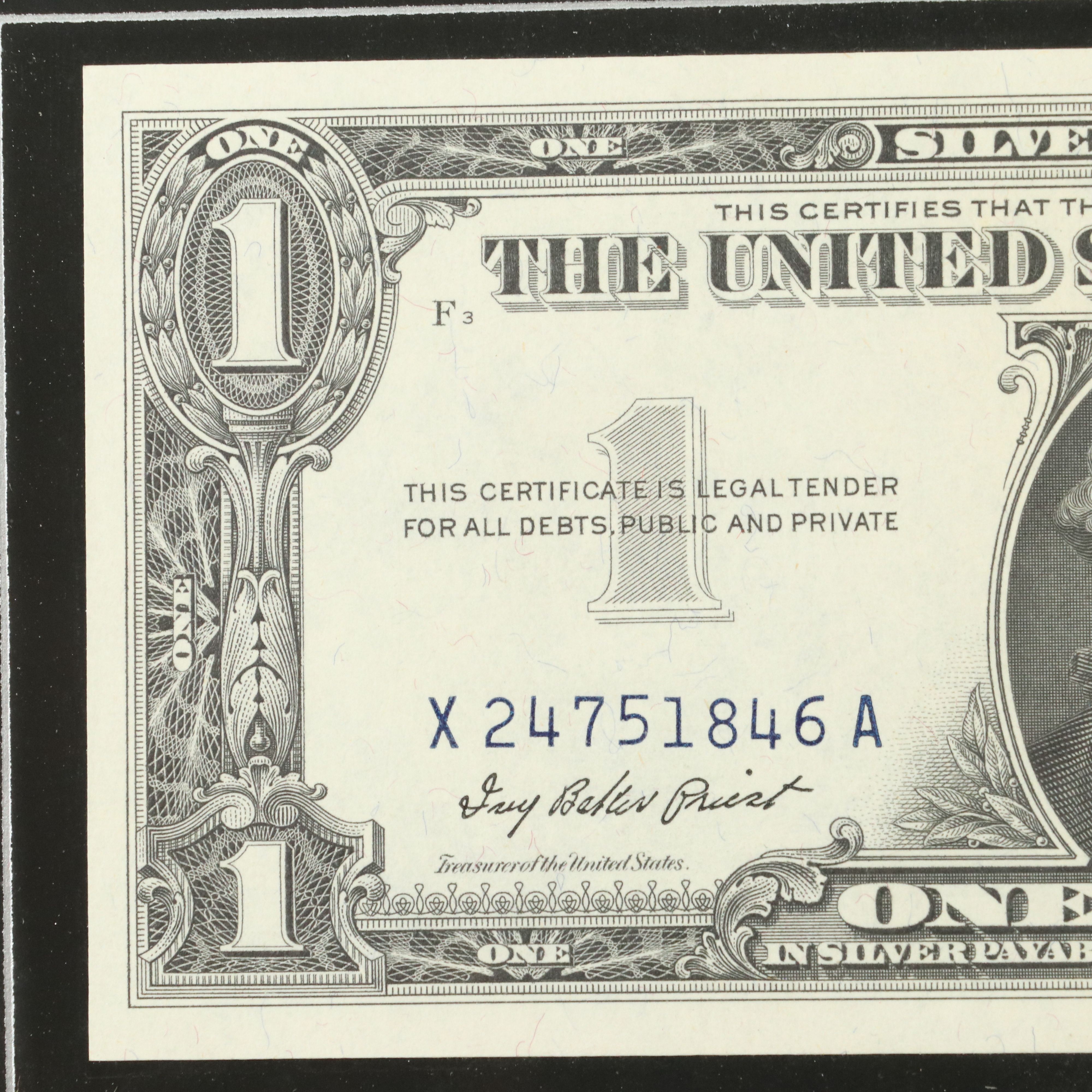 "United States Obsolete Dollar Type Set" Framed Group of Silver Dollars and More