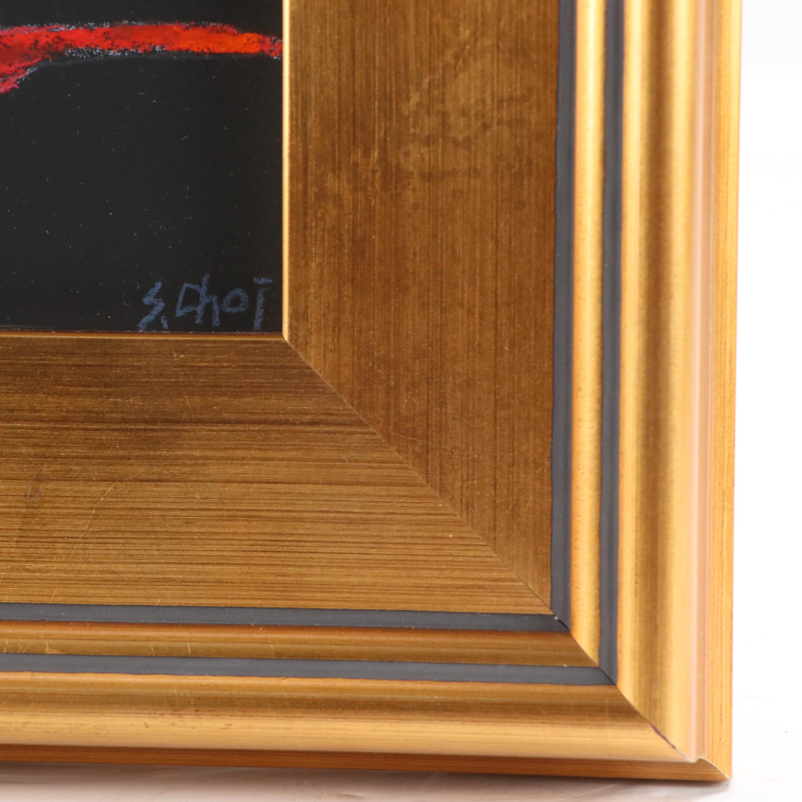 Sunkyung Choi Pastel Drawing of Cardinal, 21st Century