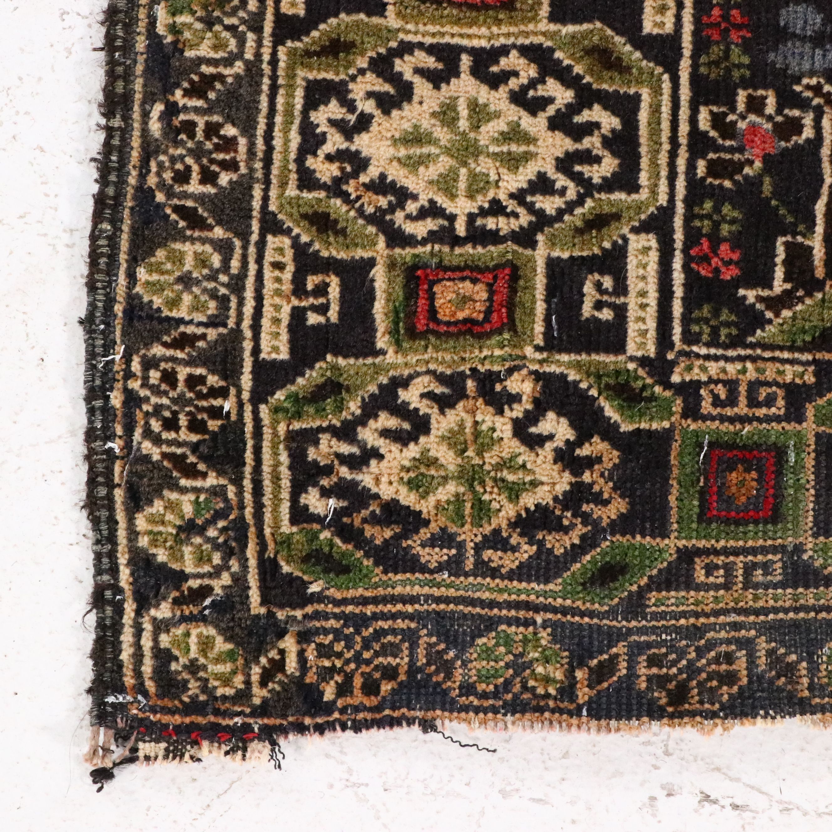 3' x 4'10 Hand-Knotted Caucasian Pictorial Accent Rug