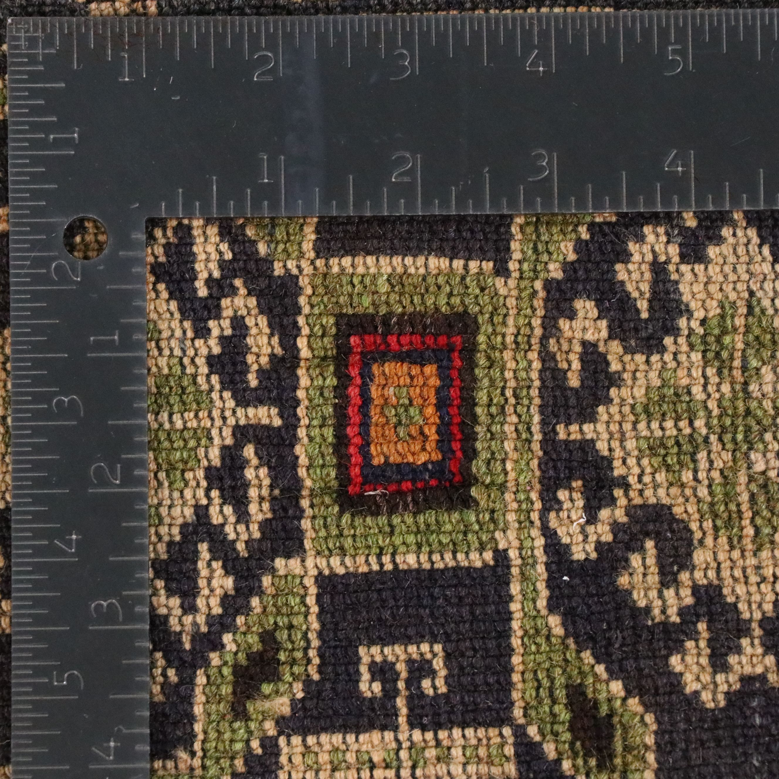 3' x 4'10 Hand-Knotted Caucasian Pictorial Accent Rug