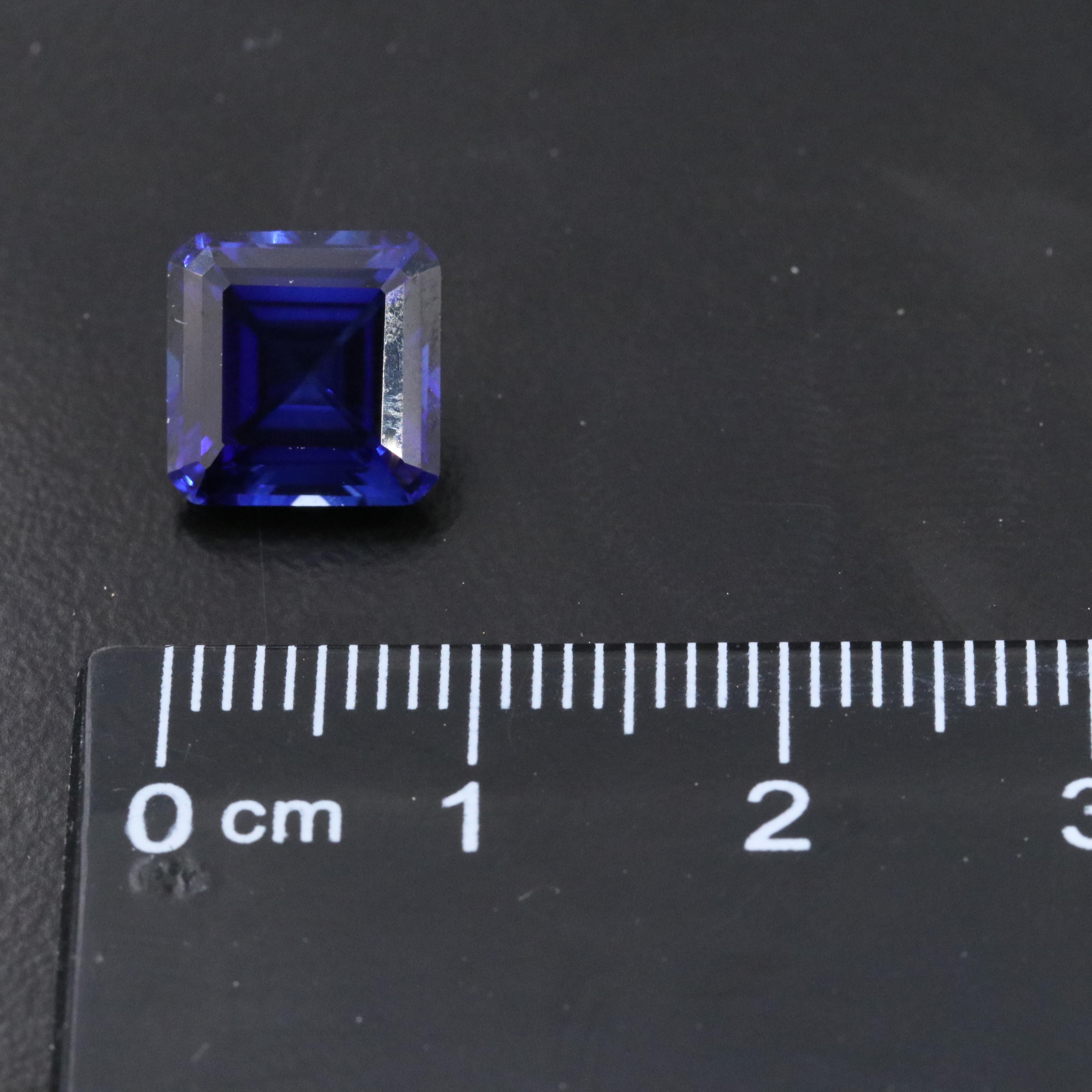 Loose 4.87 CT Lab Grown Sapphire