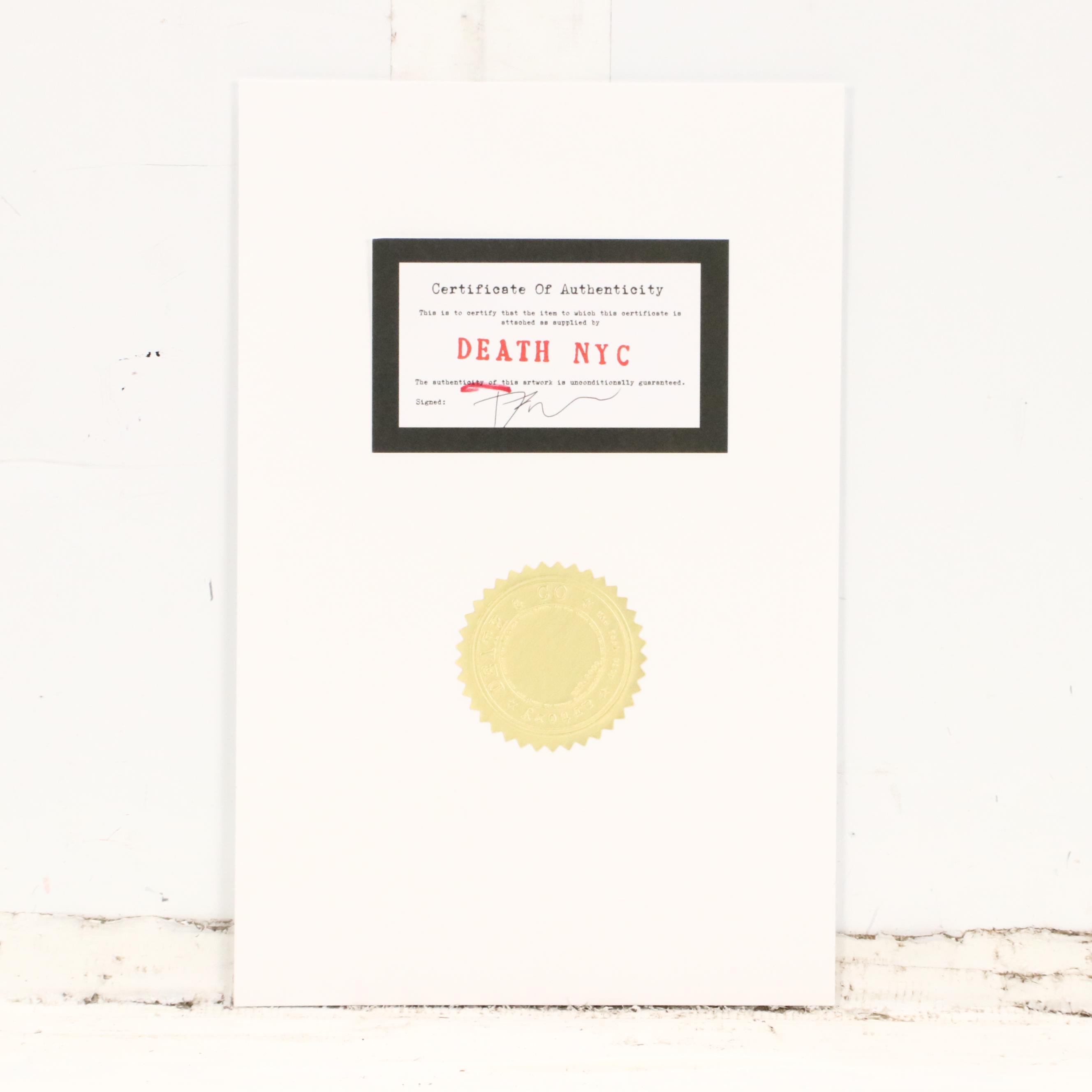 Death NYC Pop Art Graphic Print Featuring Taylor Swift, 2023