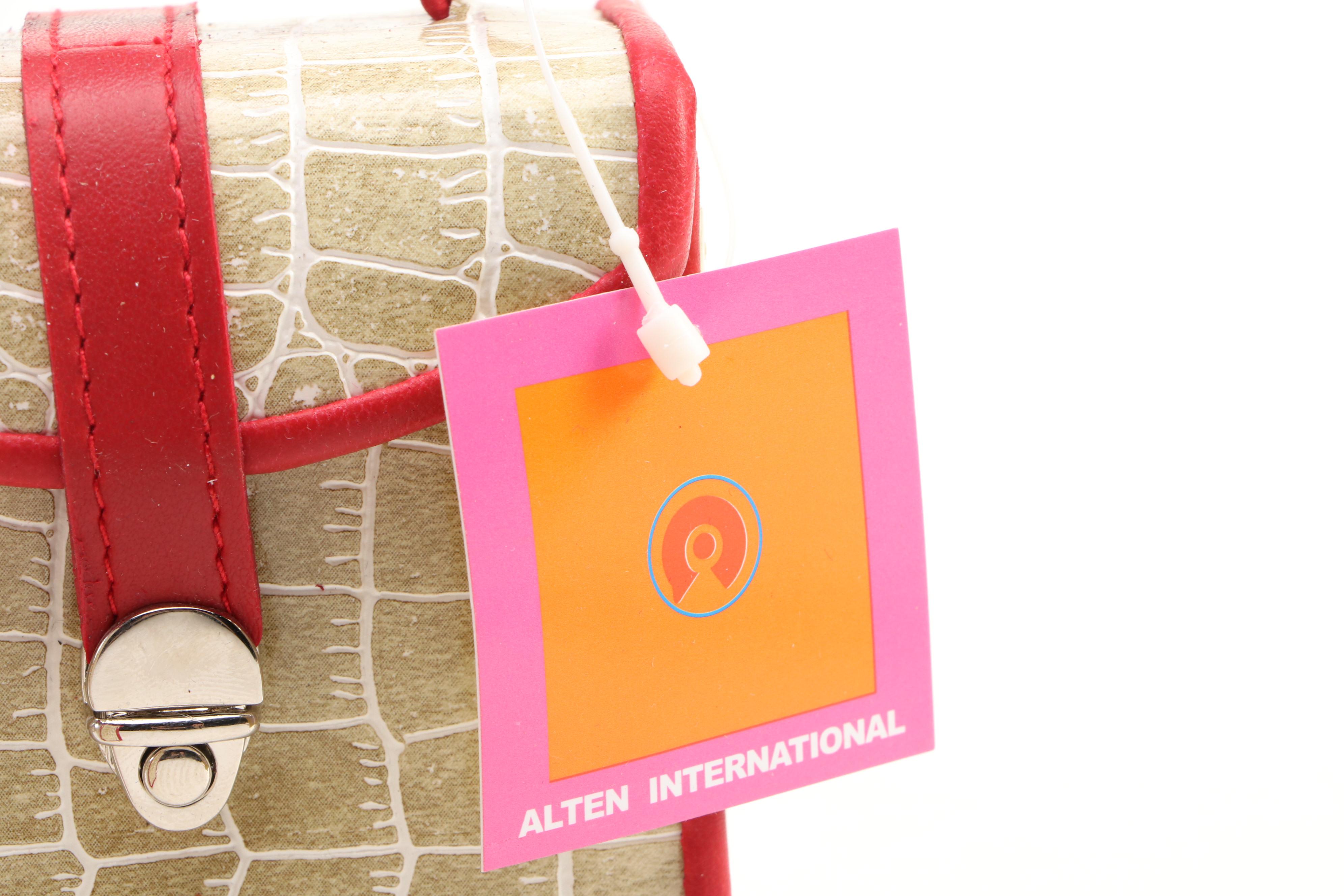 Alten International Faux Crocodile Embossed Jewelry Cases