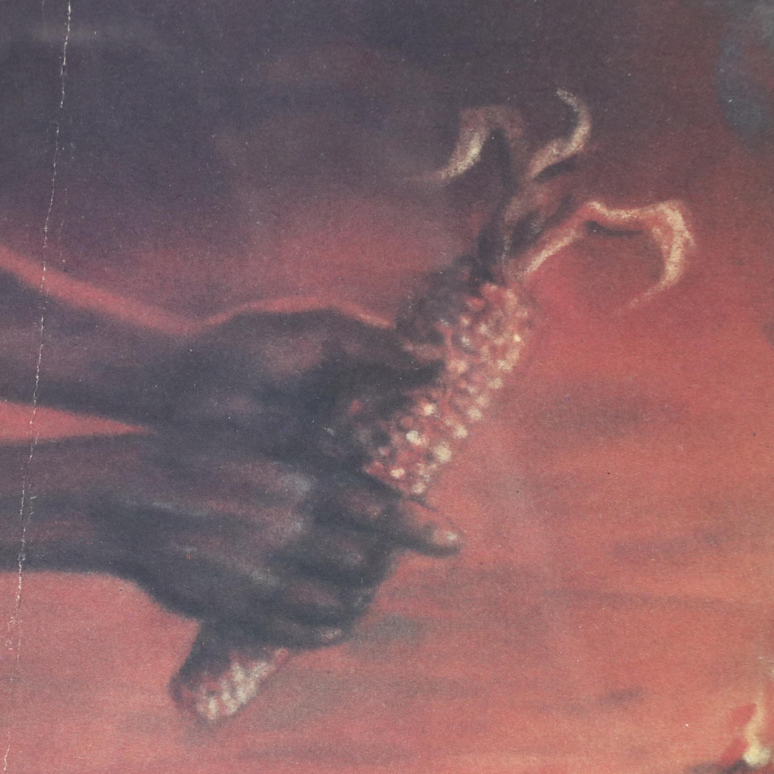 Clarence Thorpe Offset Lithograph of Indigenous Person Holding Corn, Circa 1970