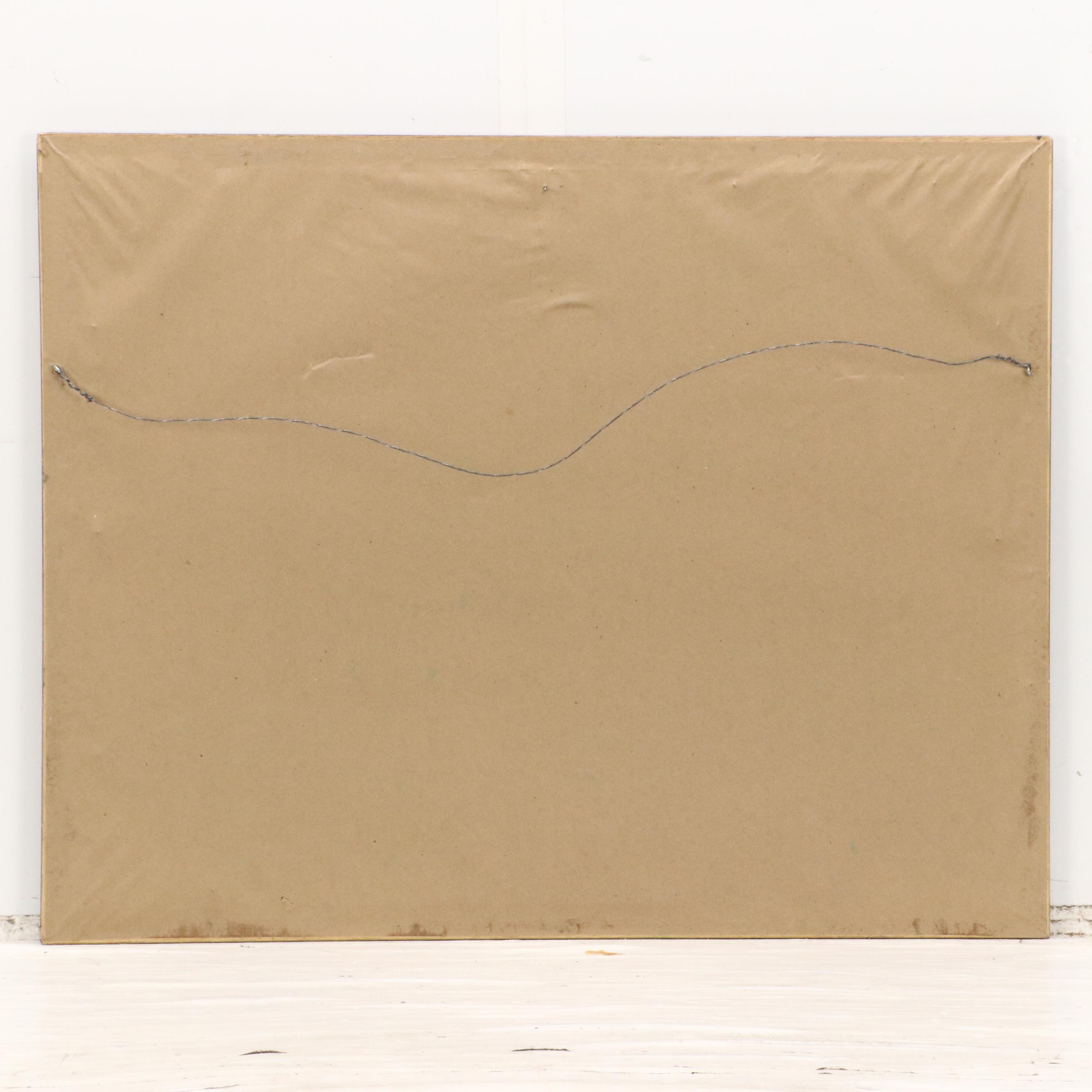 Clarence Thorpe Offset Lithograph of Indigenous Person Holding Corn, Circa 1970