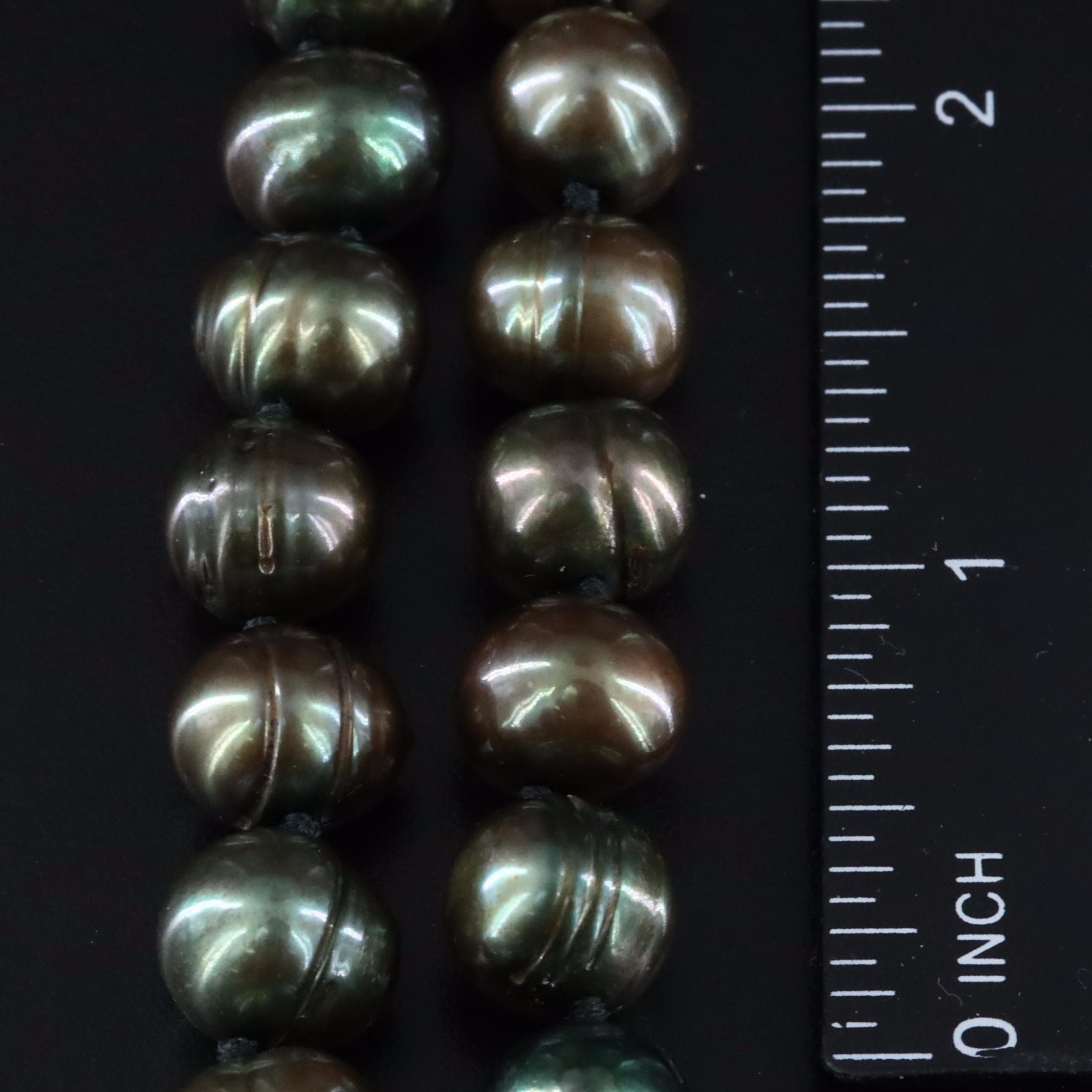 10.00 – 11.00 MM Cultured Pearl Strand with 14K Clasp