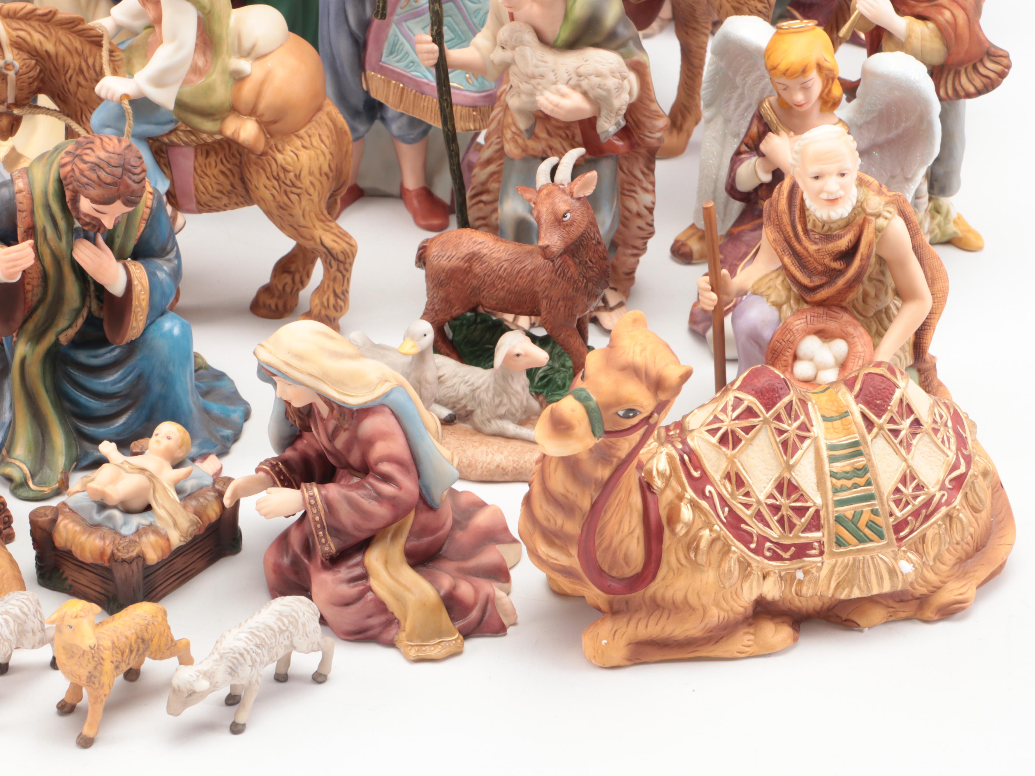 Hawthorne Village Thomas Kinkade Nativity Set
