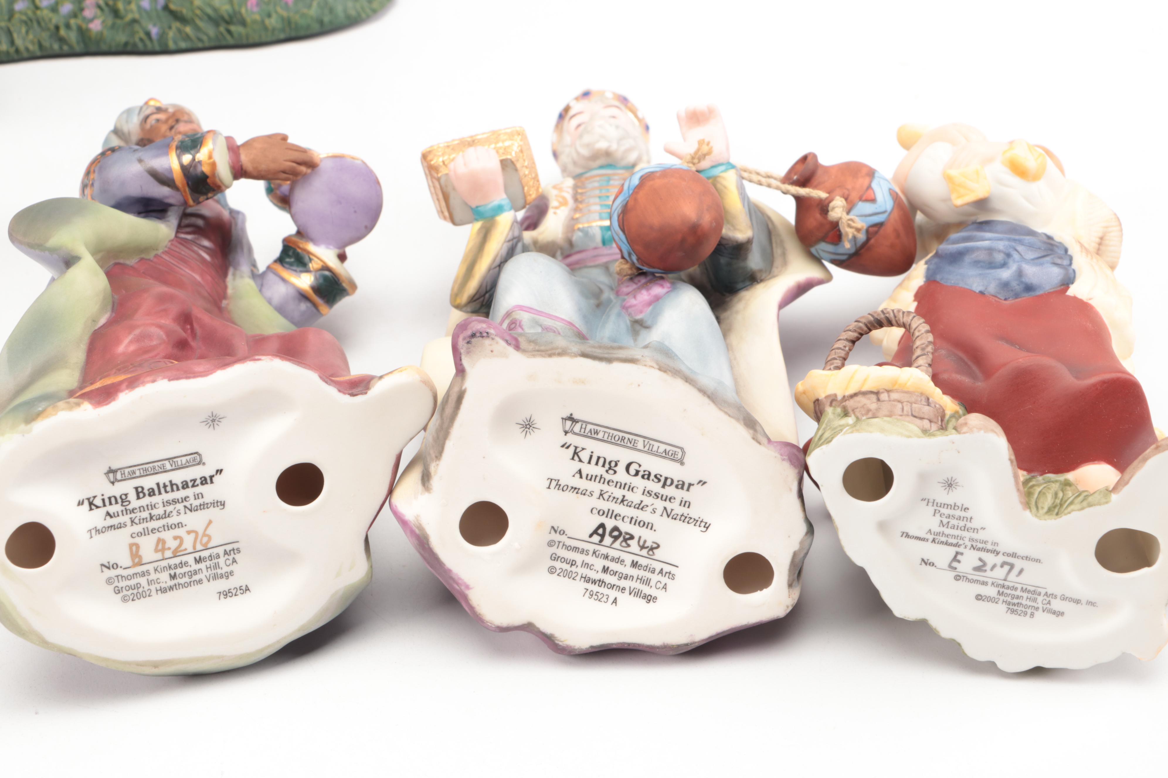 Hawthorne Village Thomas Kinkade Nativity Set