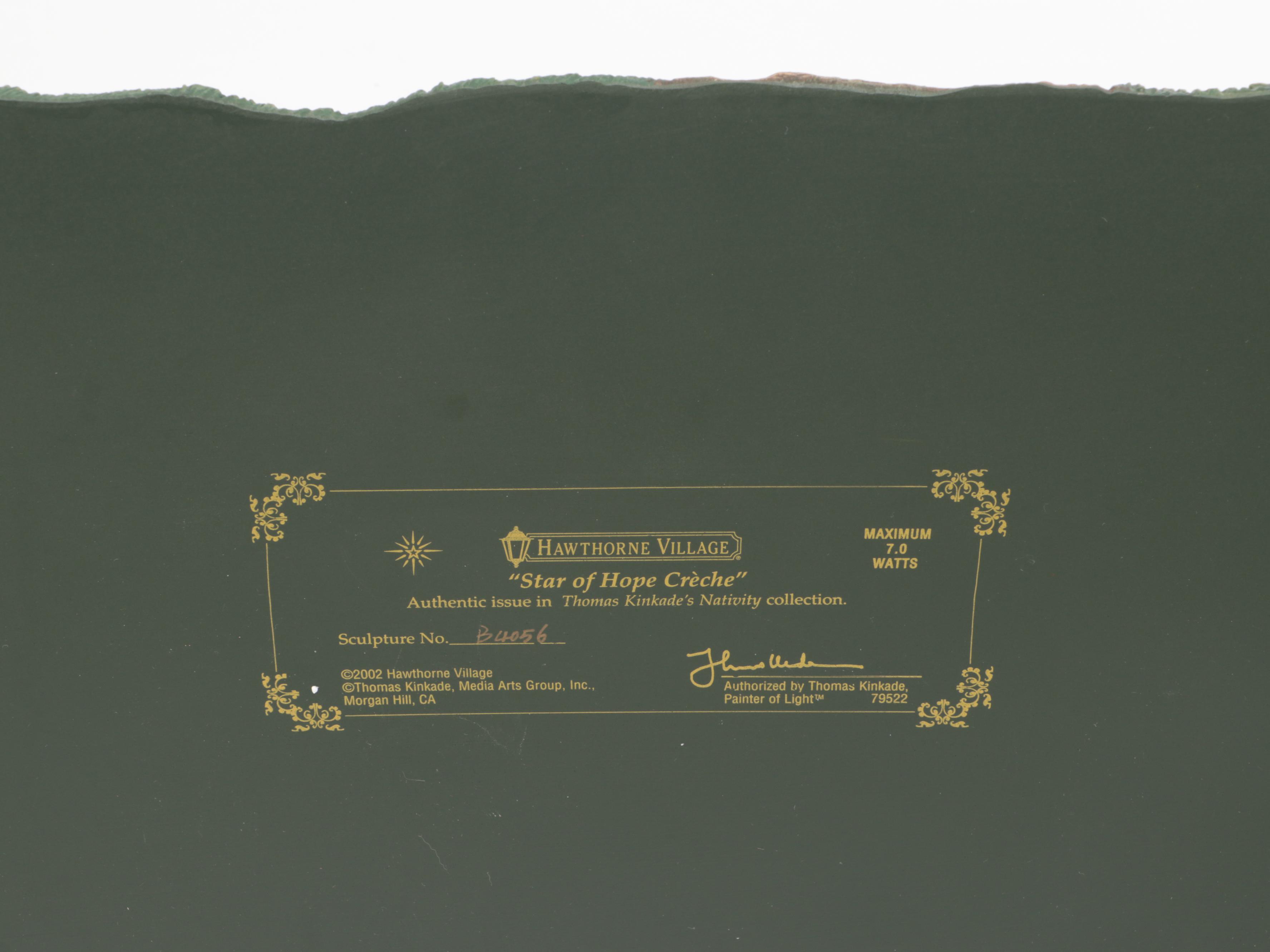 Hawthorne Village Thomas Kinkade Nativity Set