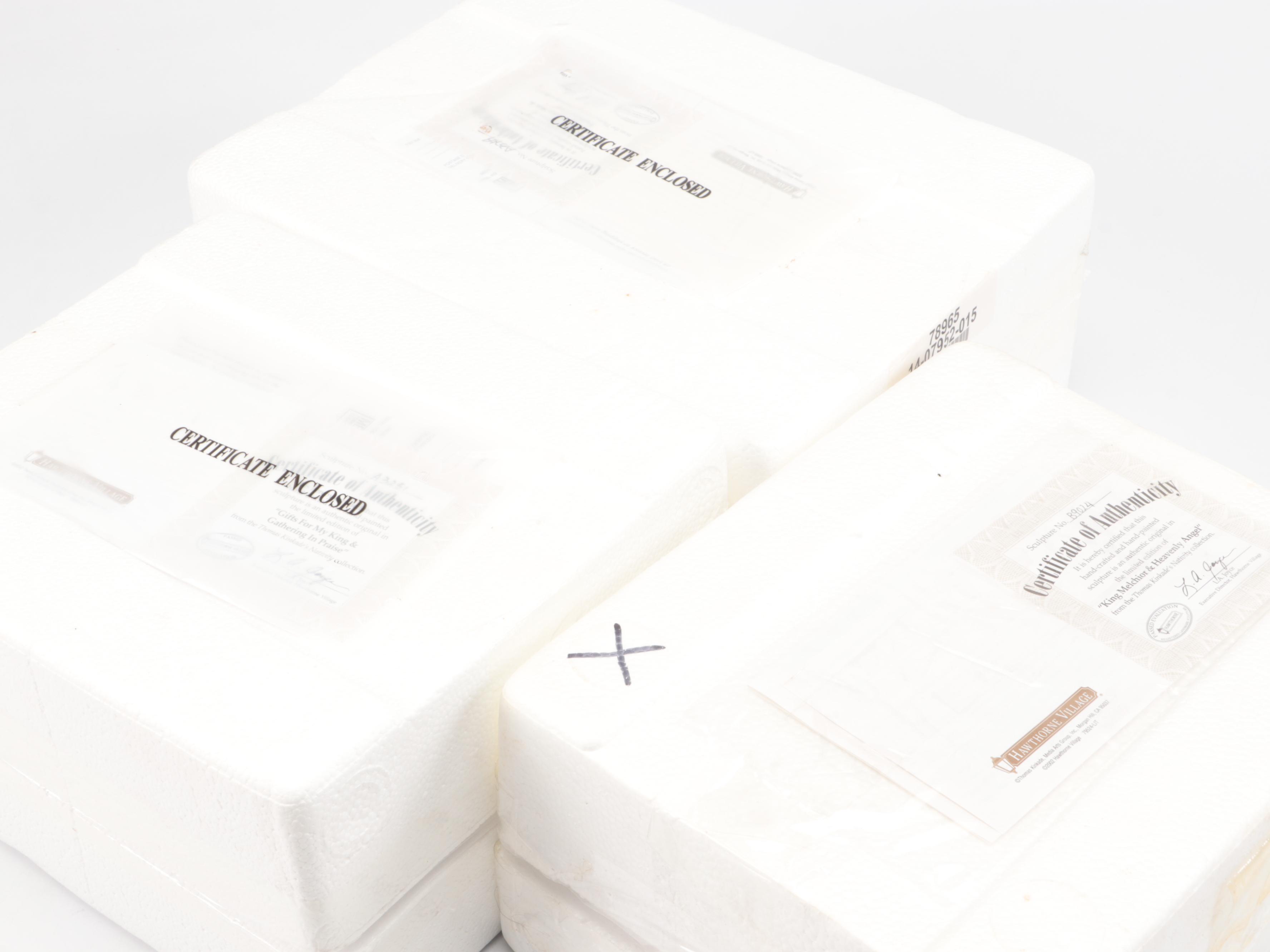 Hawthorne Village Thomas Kinkade Nativity Set