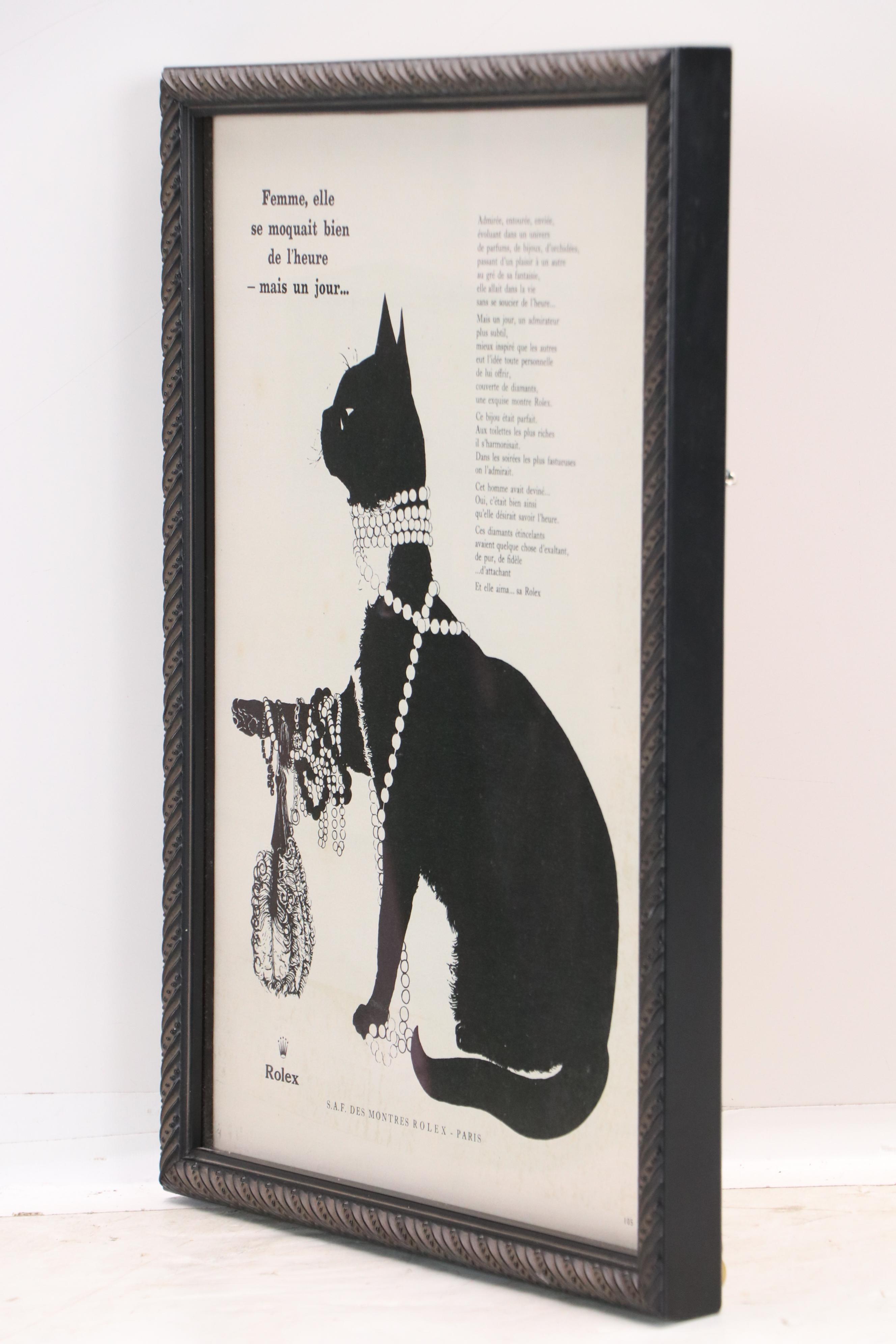 Jewelry Advertisements with Cats for Harry Winston, Rolex and Van Cleef & Arpels