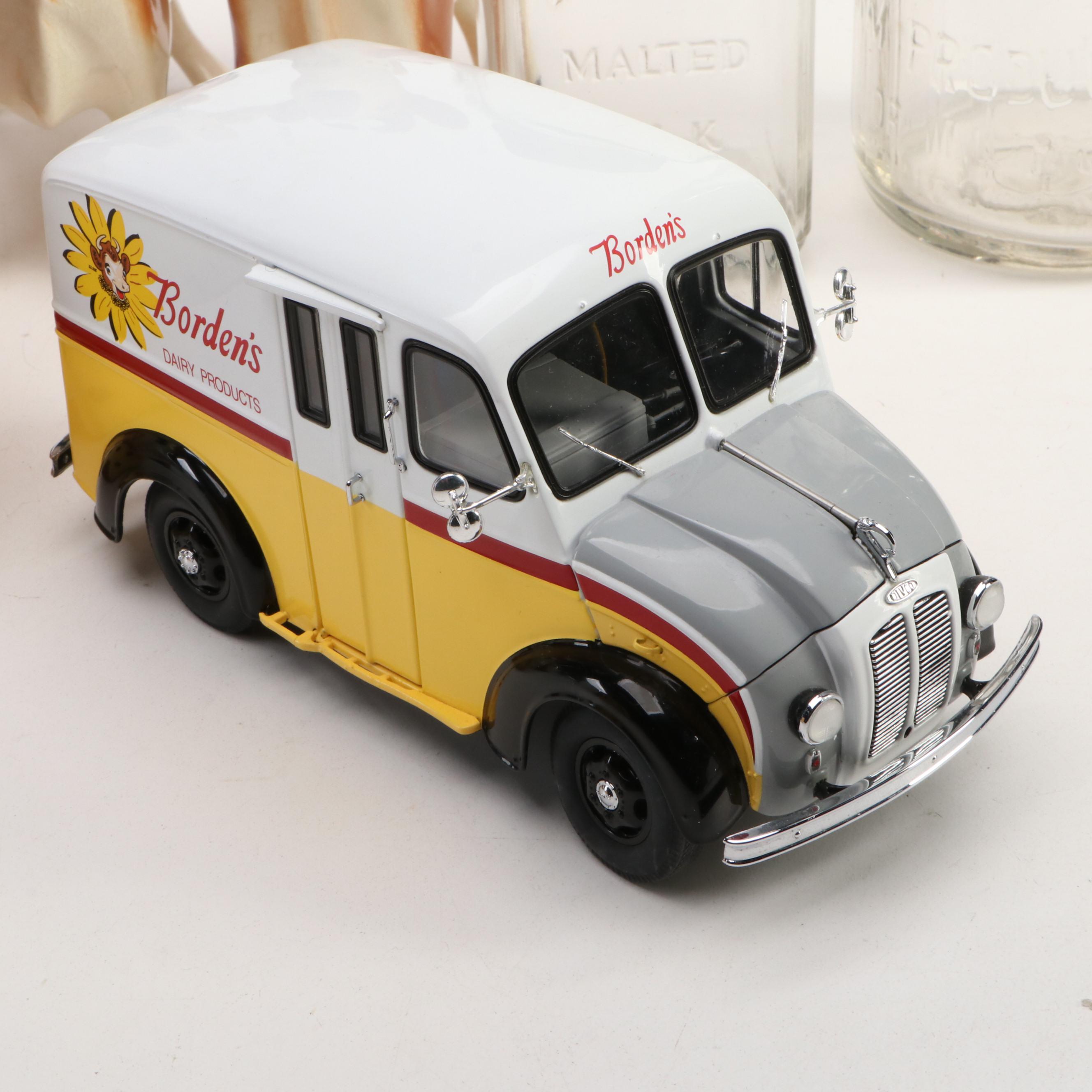 Borden "Elsie the Cow" Ceramic Cookie Jar with Mugs and More Collectibles