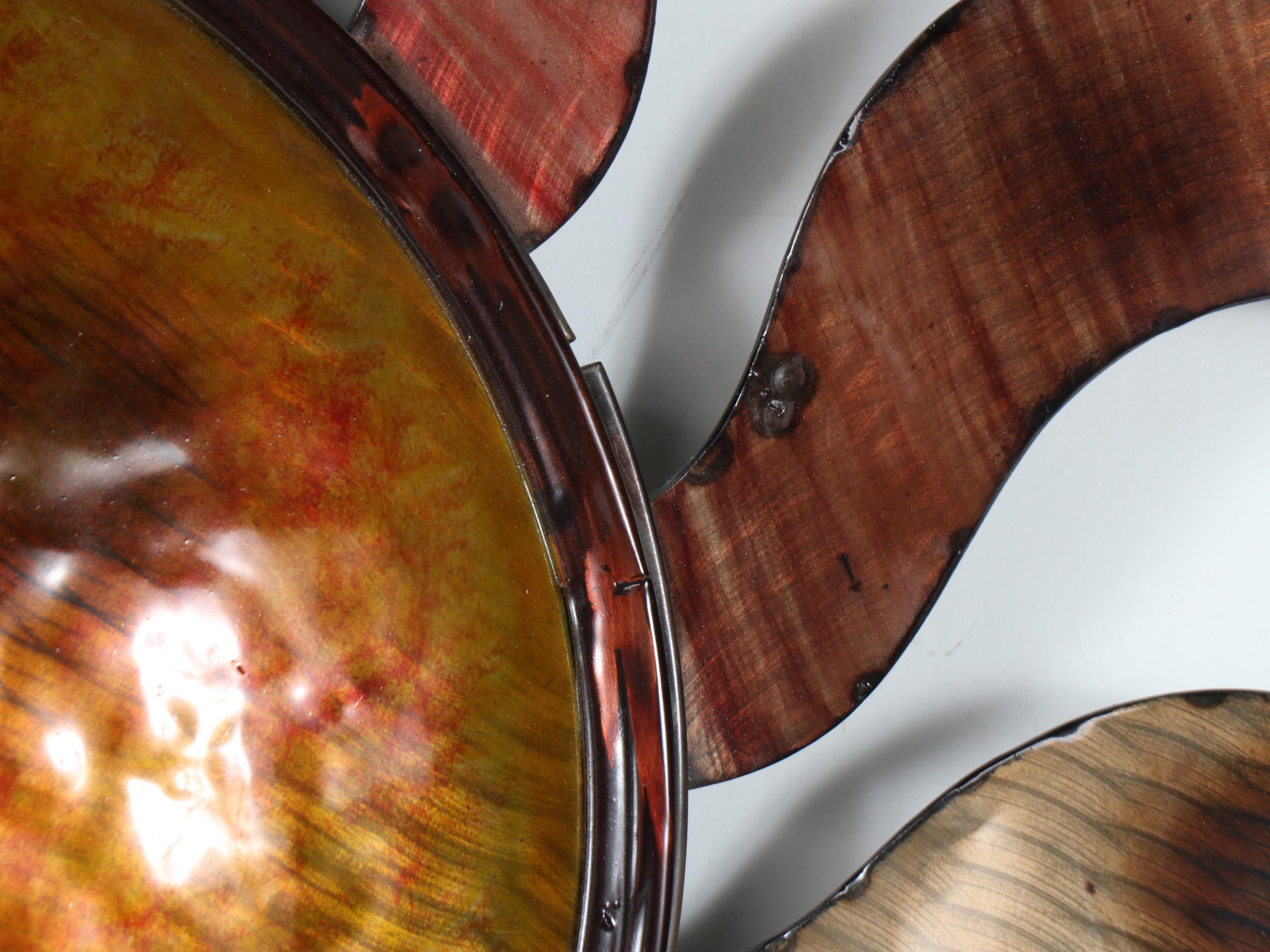 Metal Sun Wall Décor with Metal Sun Hanging Mirror