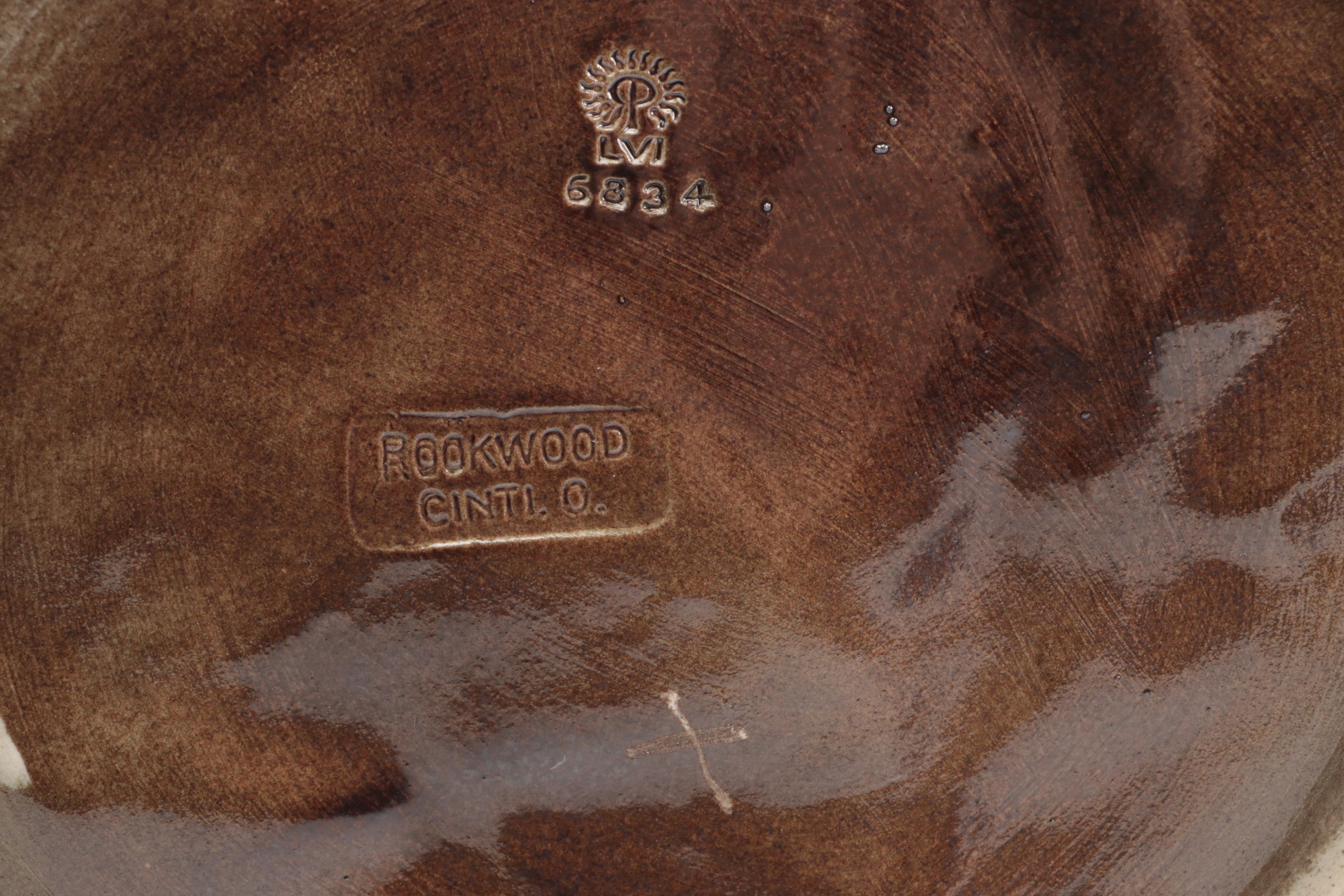 Rookwood Pottery Low Bowl with "The Book of Rookwood Pottery" by Peck