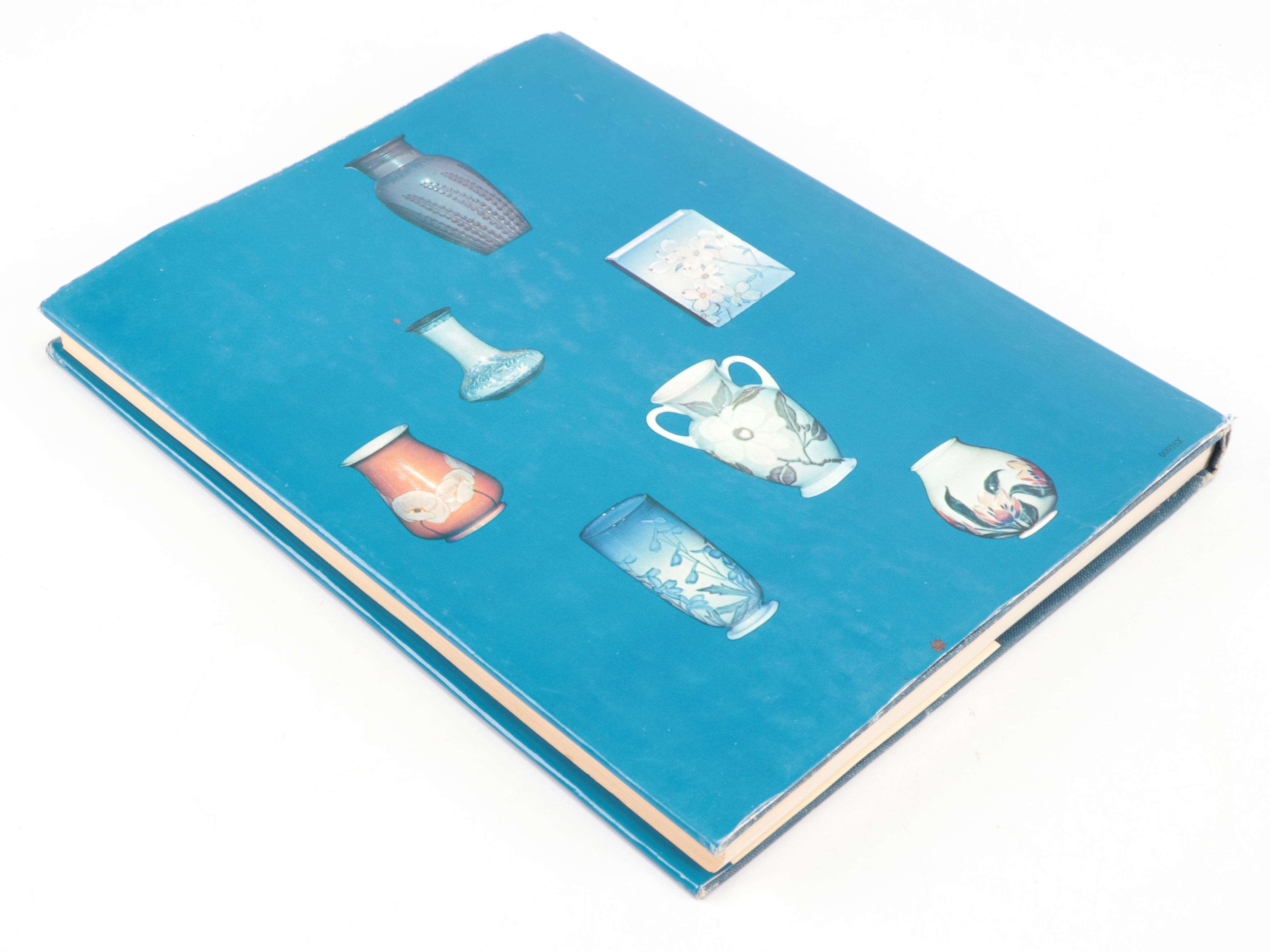 Rookwood Pottery Low Bowl with "The Book of Rookwood Pottery" by Peck