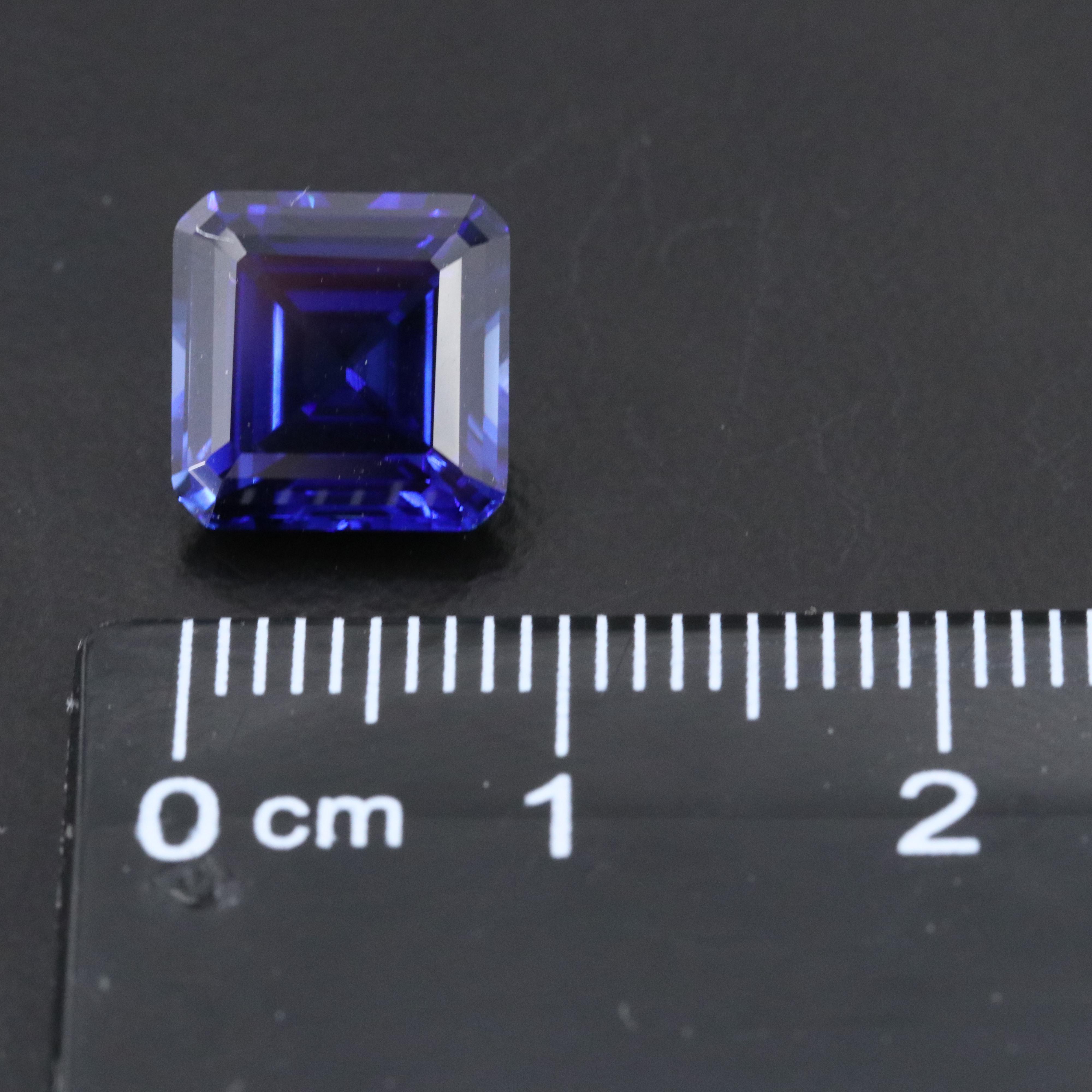 Loose 4.78 CT Lab Grown Sapphire