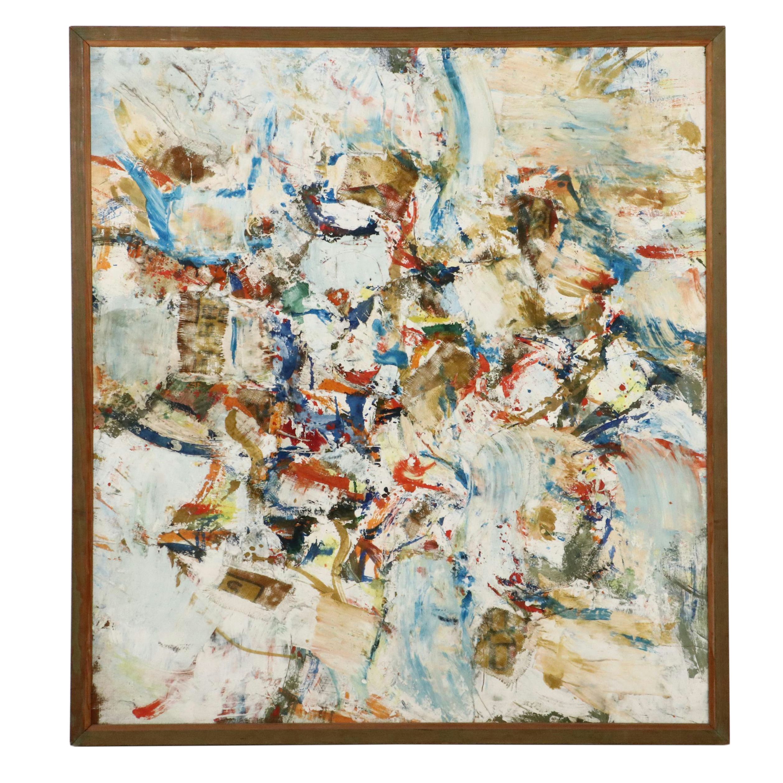 Robert Beaven Abstract Mixed Media Painting "Some Sounds for Lester"