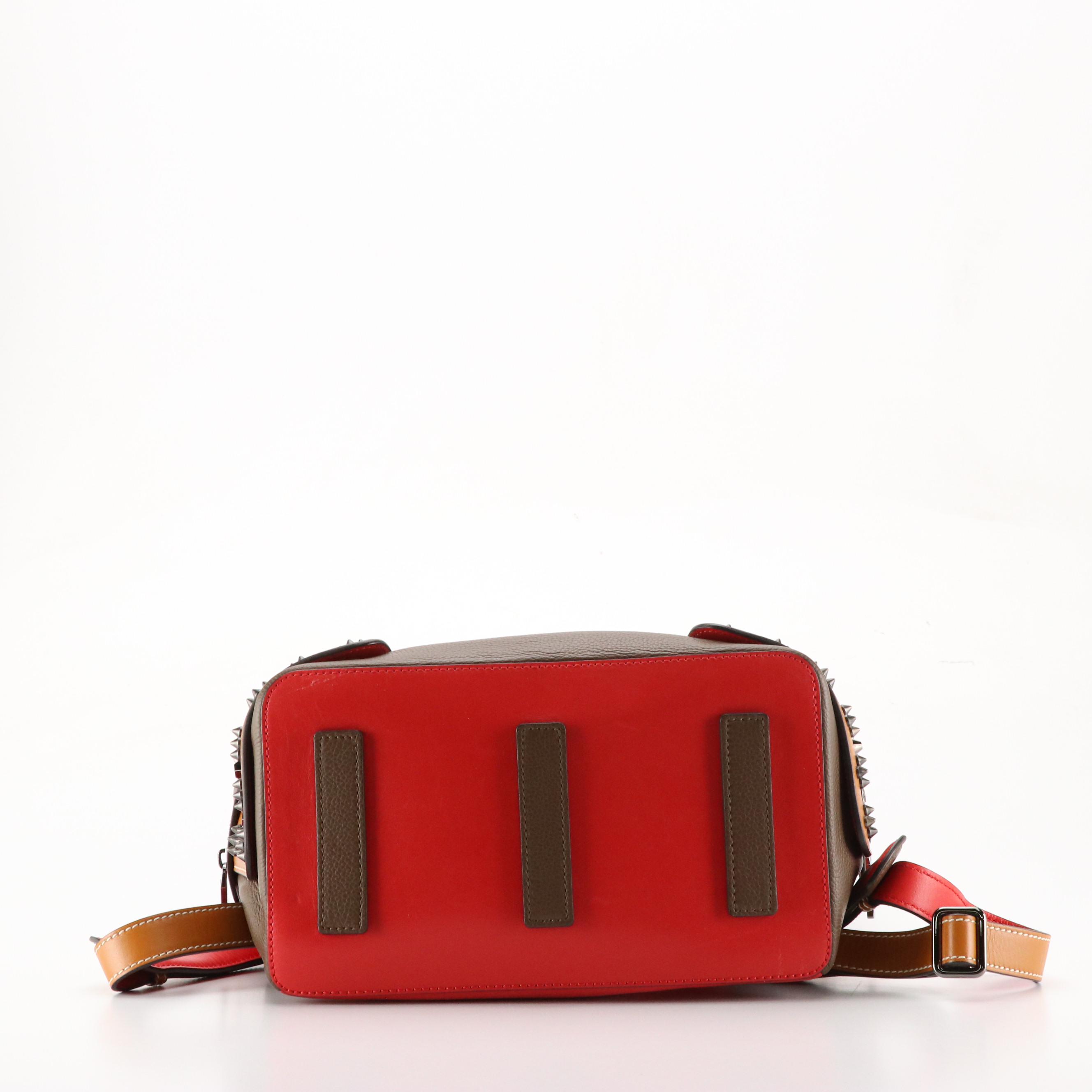 Christian Louboutin Apoloubi Backpack in Tricolor Smooth and Calfskin Leather