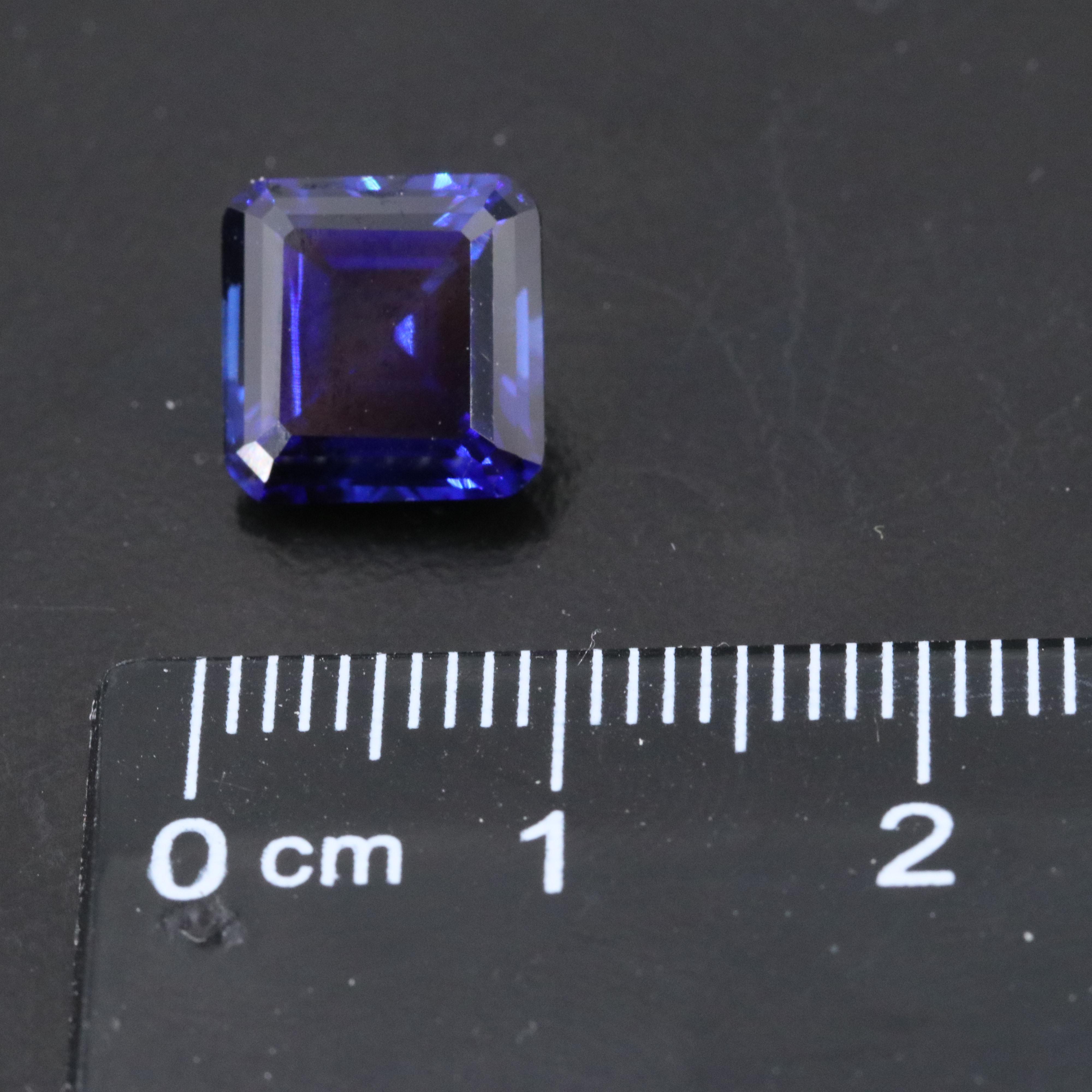 Loose 4.93 CT Lab Grown Sapphire