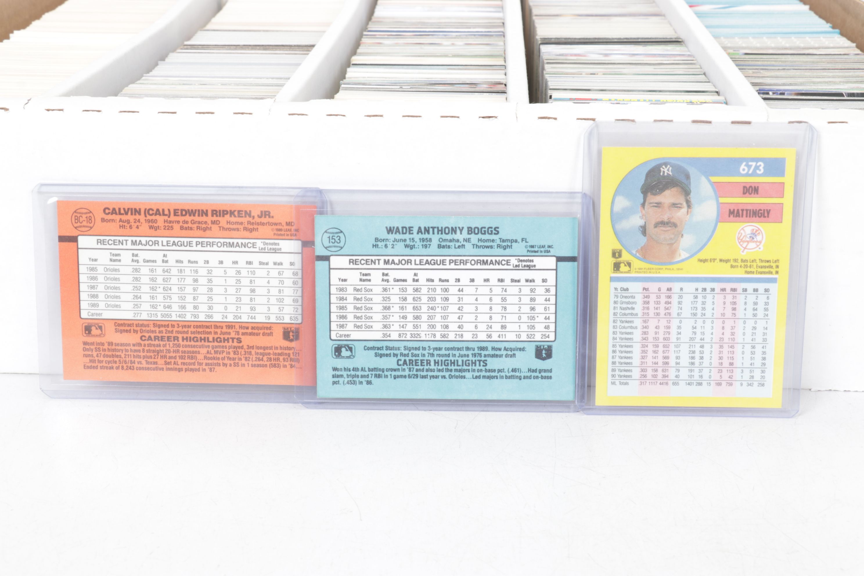 Bo Jackson, Barry Larkin & Other Baseball Trading Cards