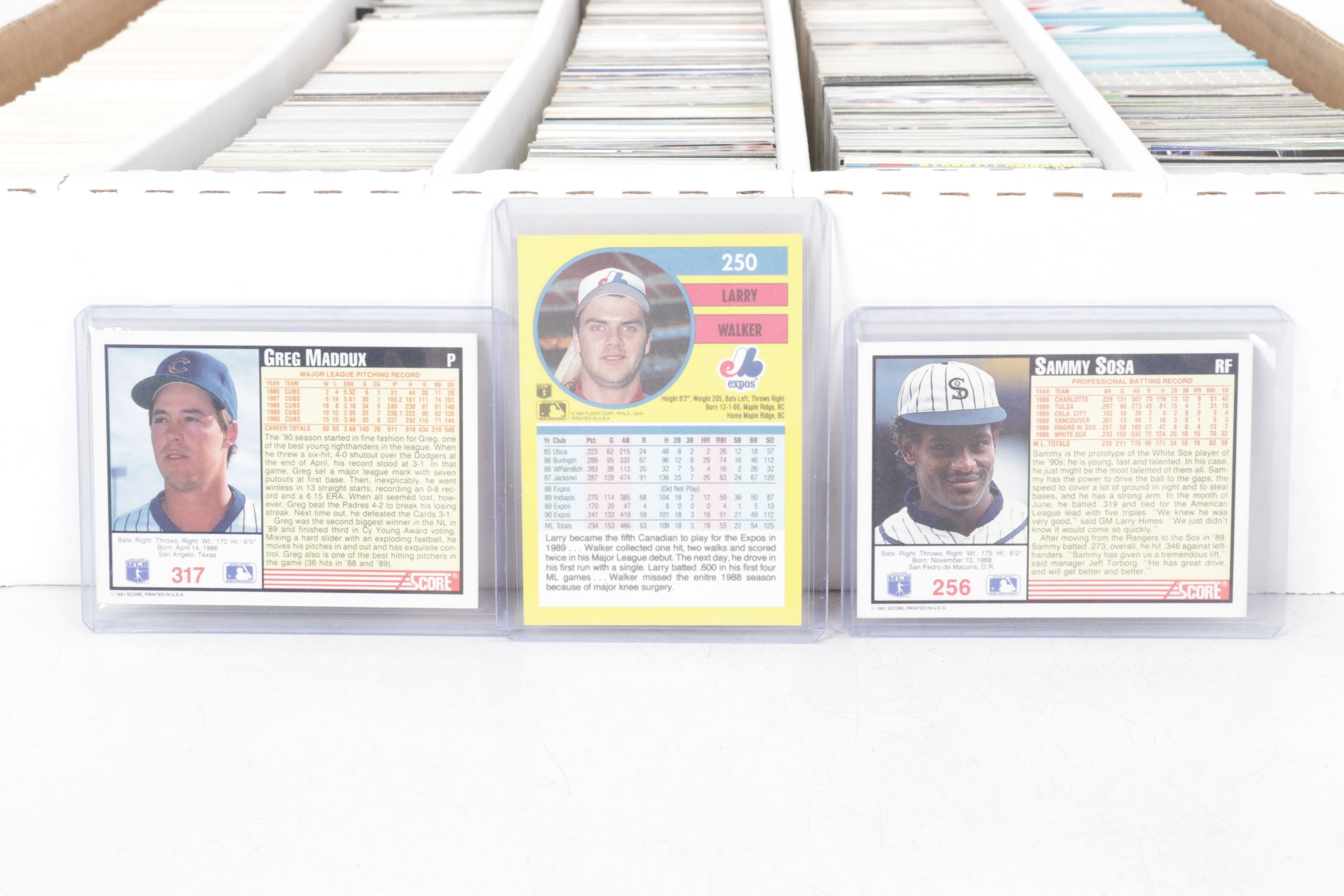Bo Jackson, Barry Larkin & Other Baseball Trading Cards