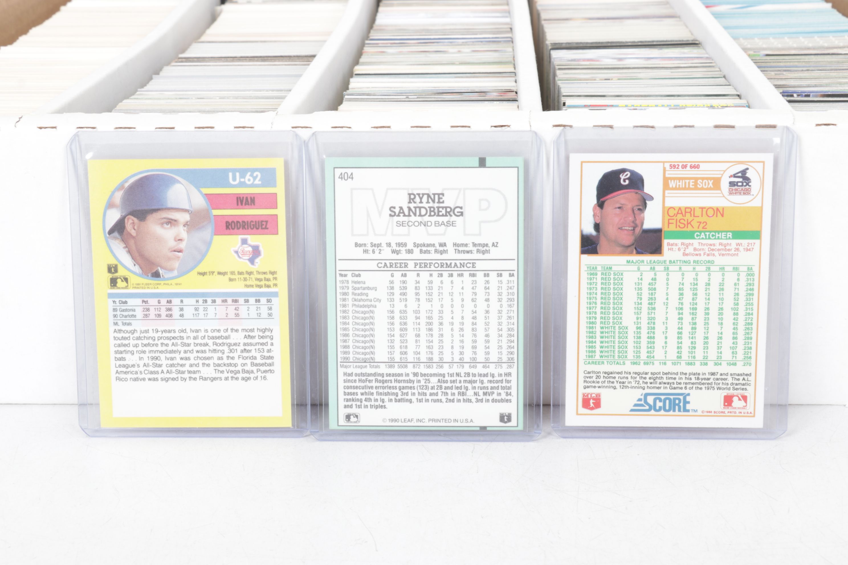 Bo Jackson, Barry Larkin & Other Baseball Trading Cards