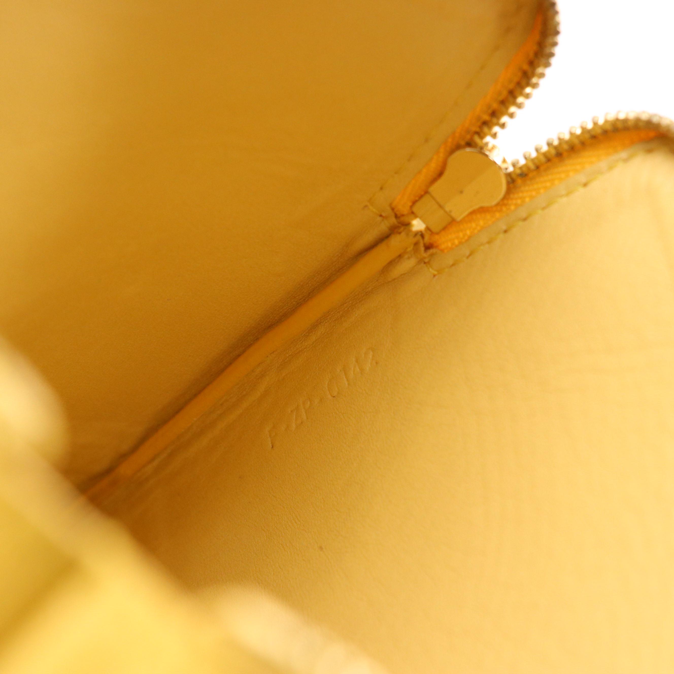 Céline Two-Tone Calfskin Leather Zip Pouch in Box