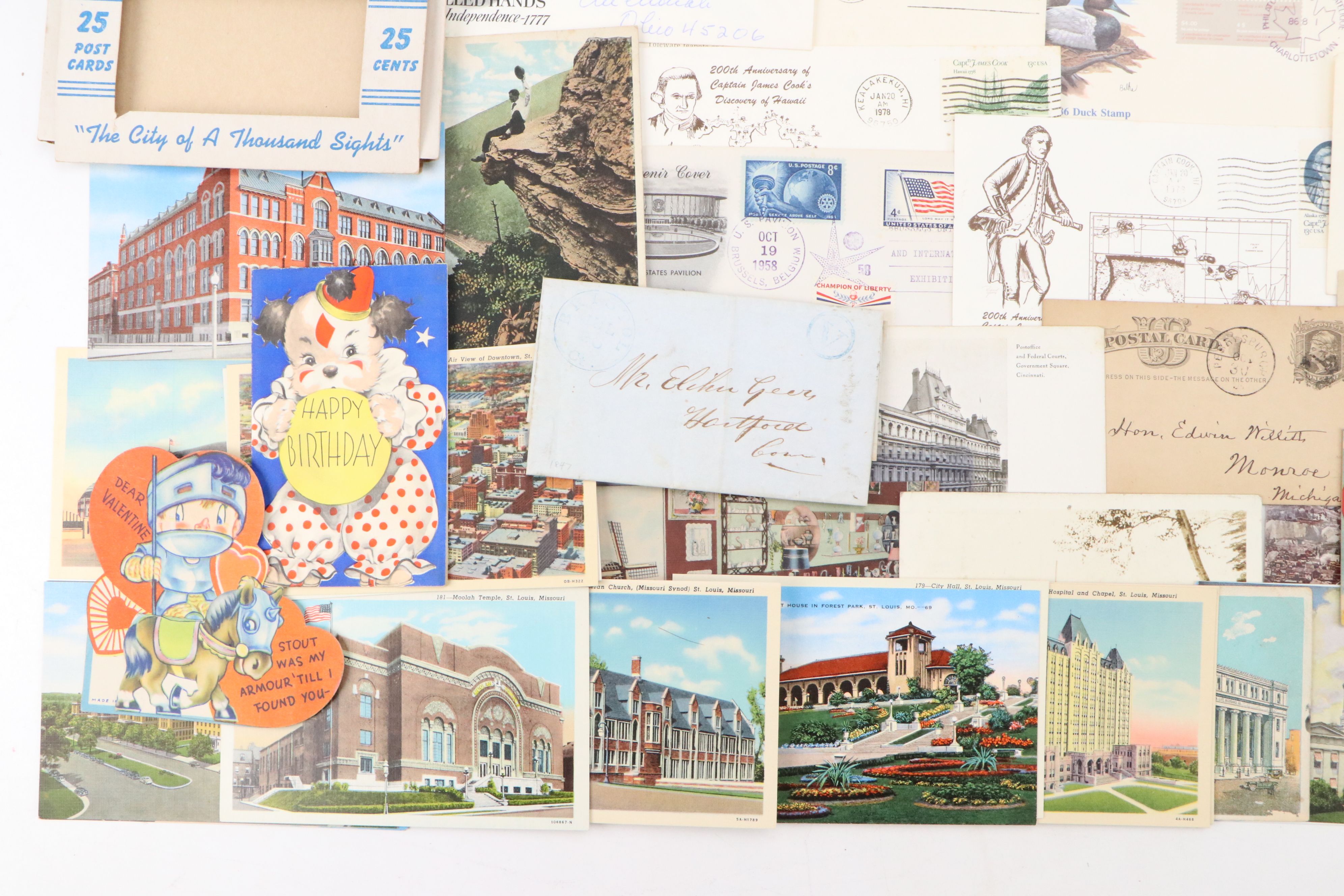Victorian with Other Souvenir Postcards, Letters, Postal Covers, Reels and More