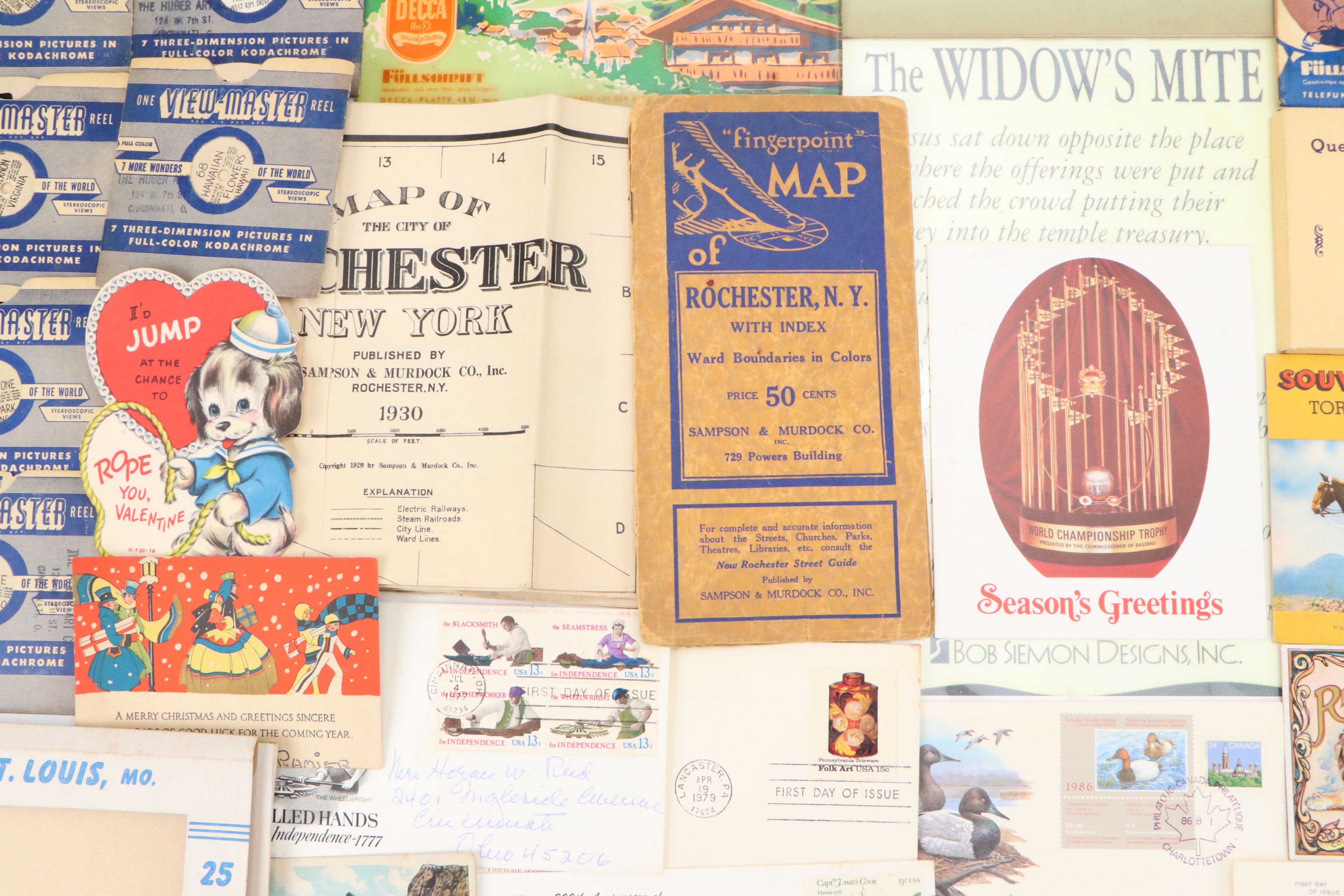 Victorian with Other Souvenir Postcards, Letters, Postal Covers, Reels and More