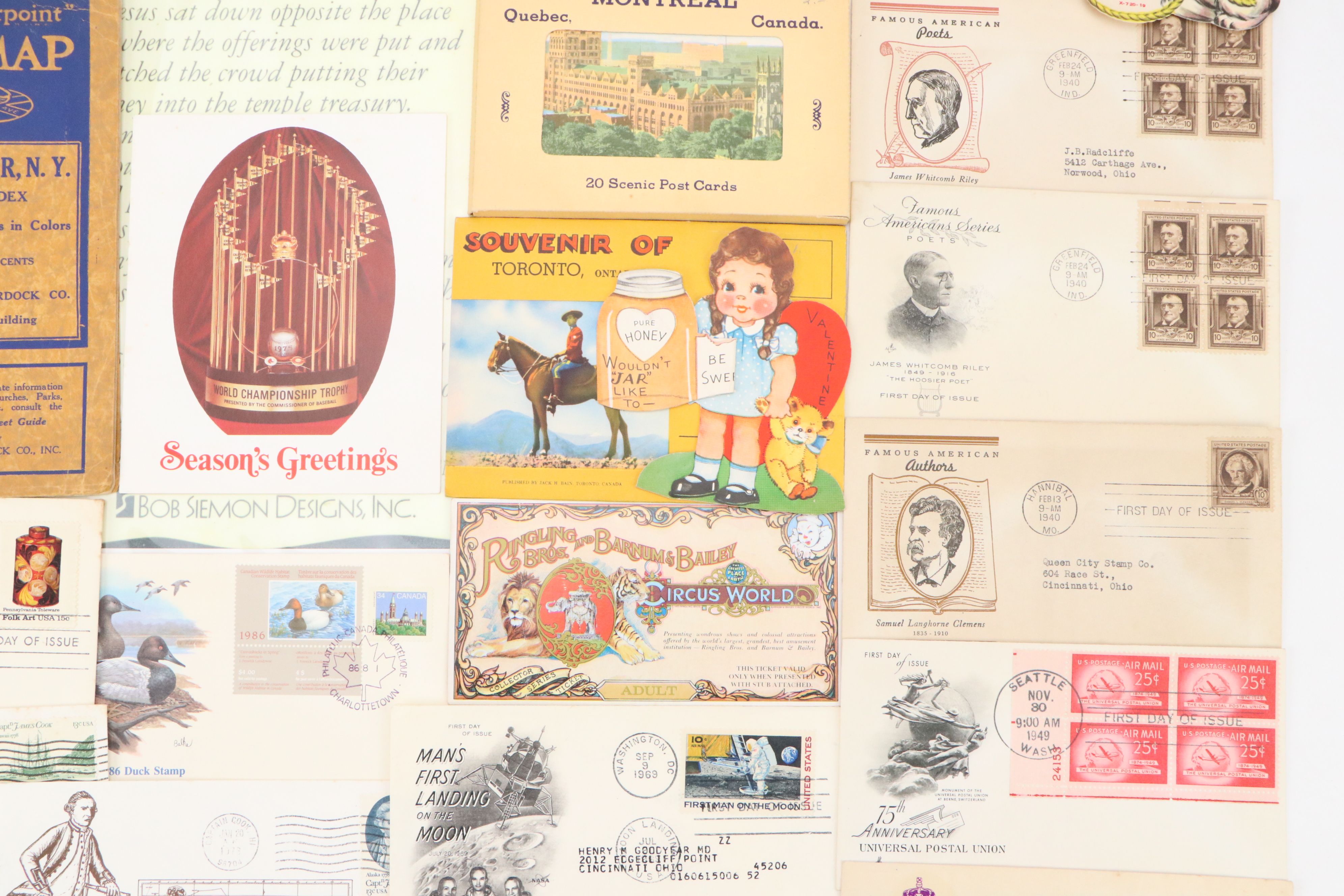 Victorian with Other Souvenir Postcards, Letters, Postal Covers, Reels and More
