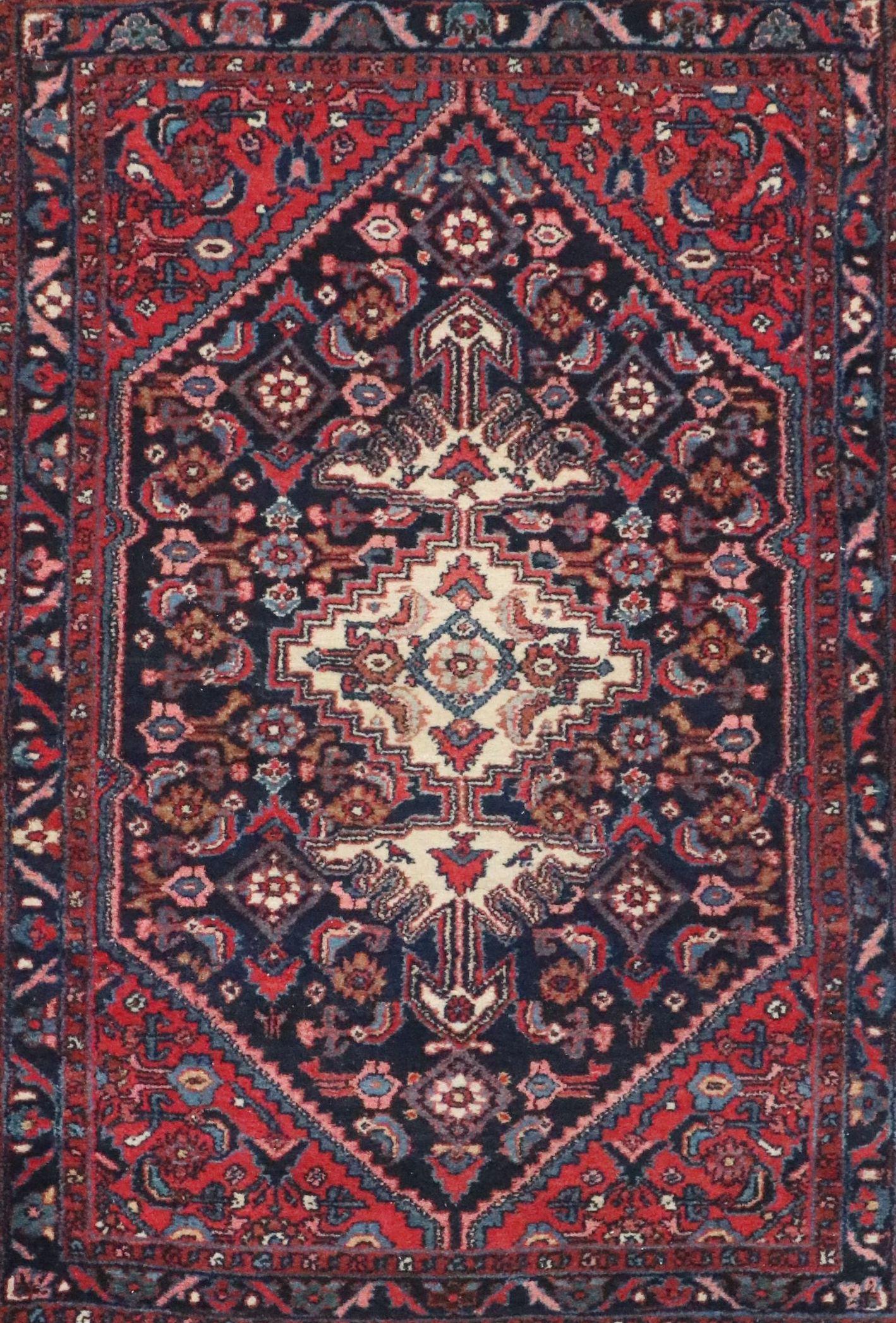 3'4 x 5'3 Hand-Knotted Persian Hamadan Area Rug