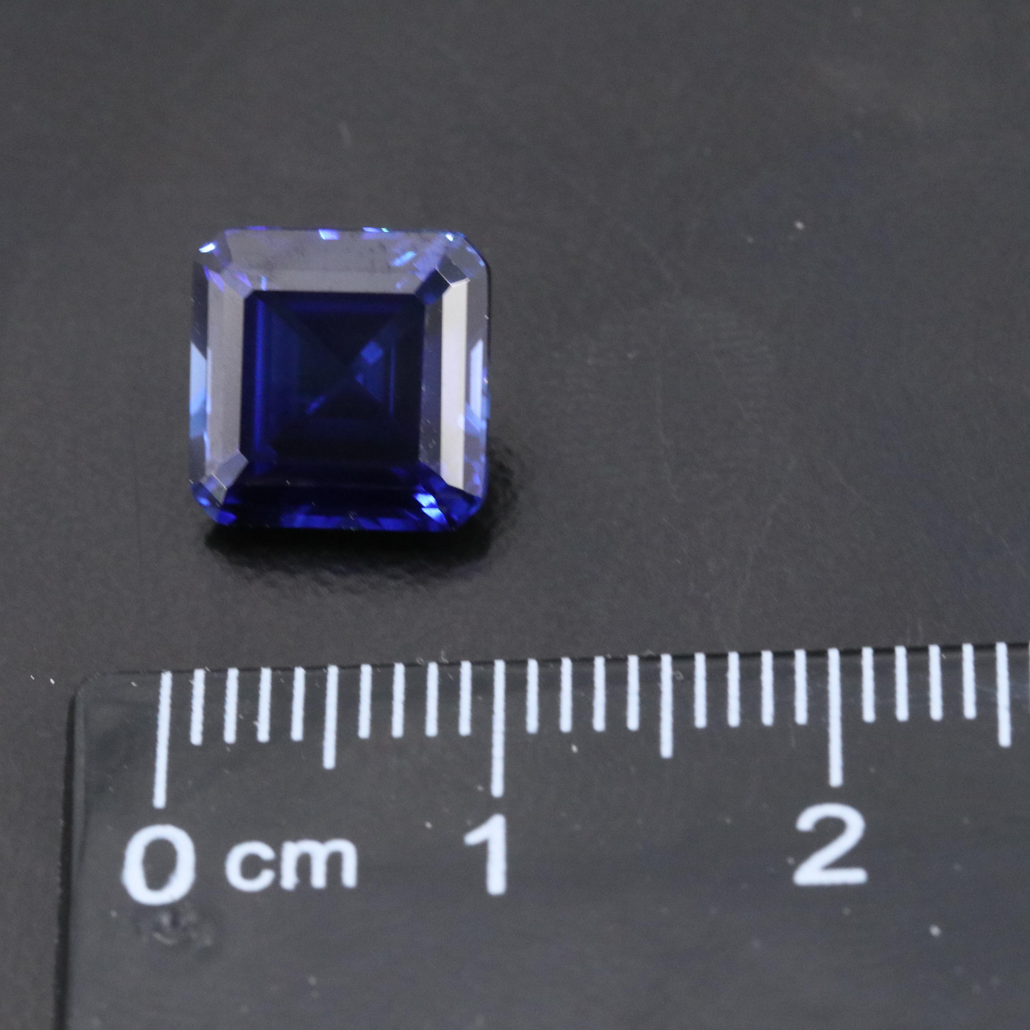 Loose 4.87 CT Lab Grown Sapphire