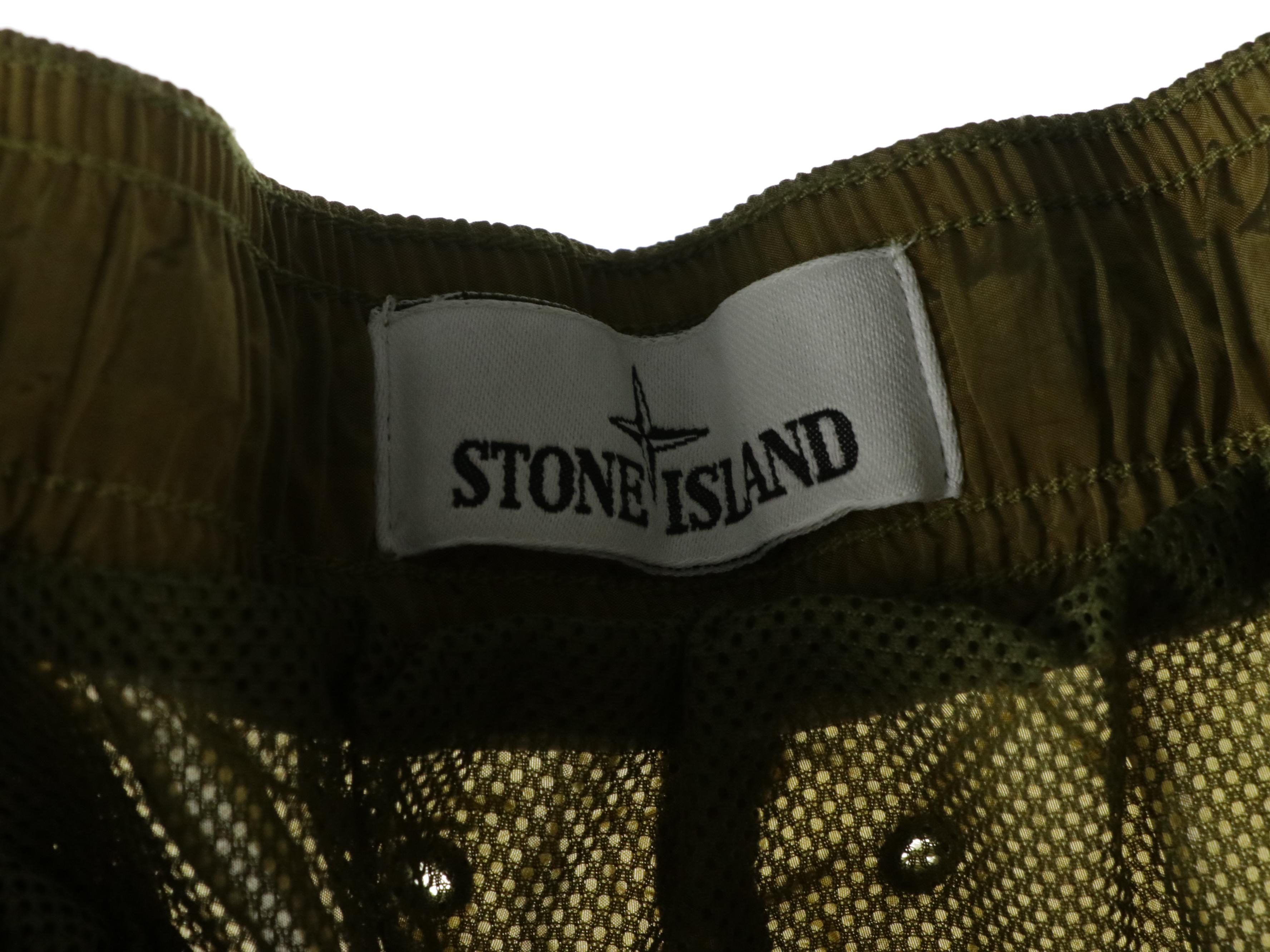 Men's Stone Island ECONYL® Metal Mid-Length Swim Trunks with Pockets