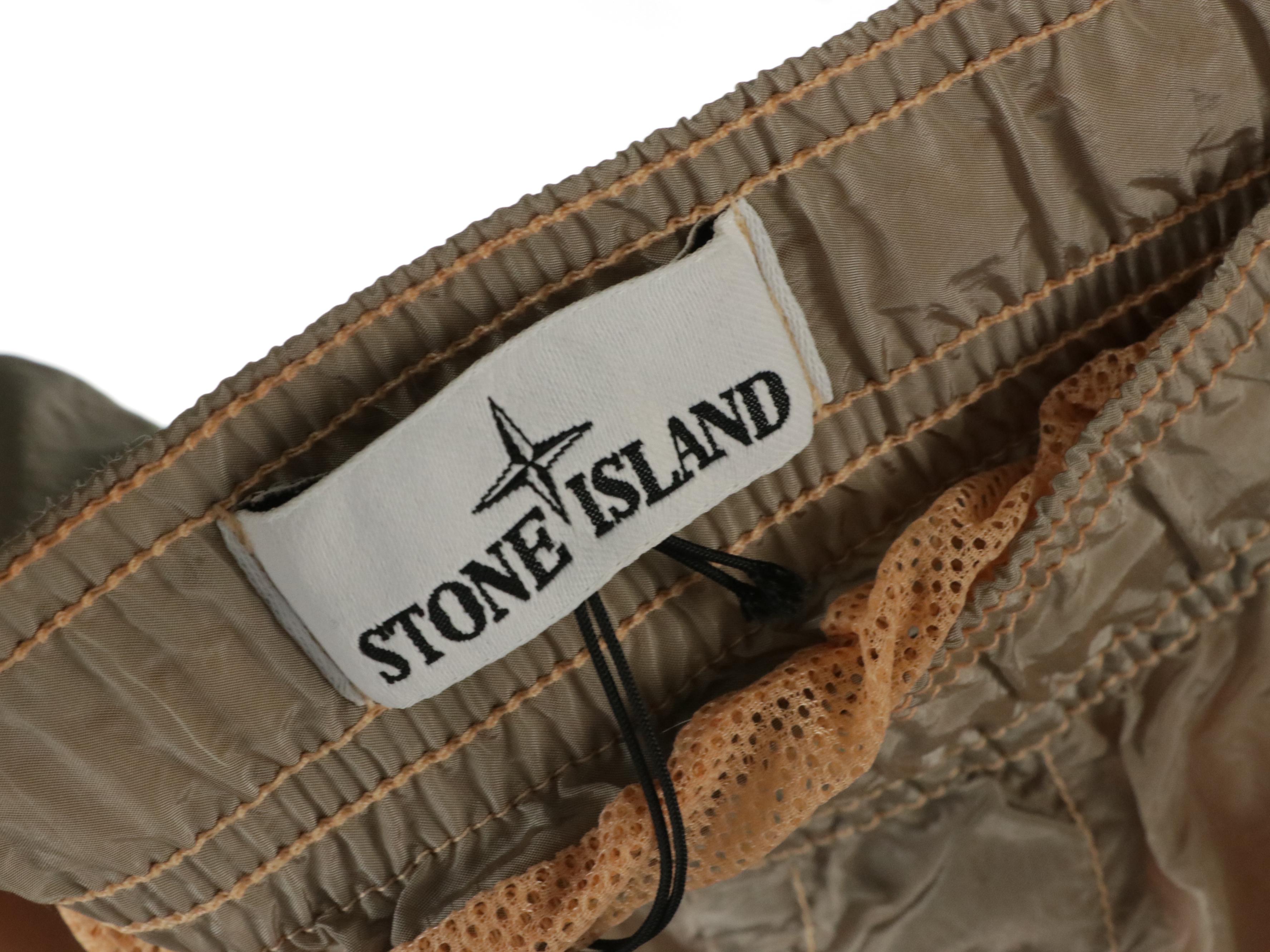 Men's Stone Island ECONYL® Metal Mid-Length Swim Trunks with Pockets