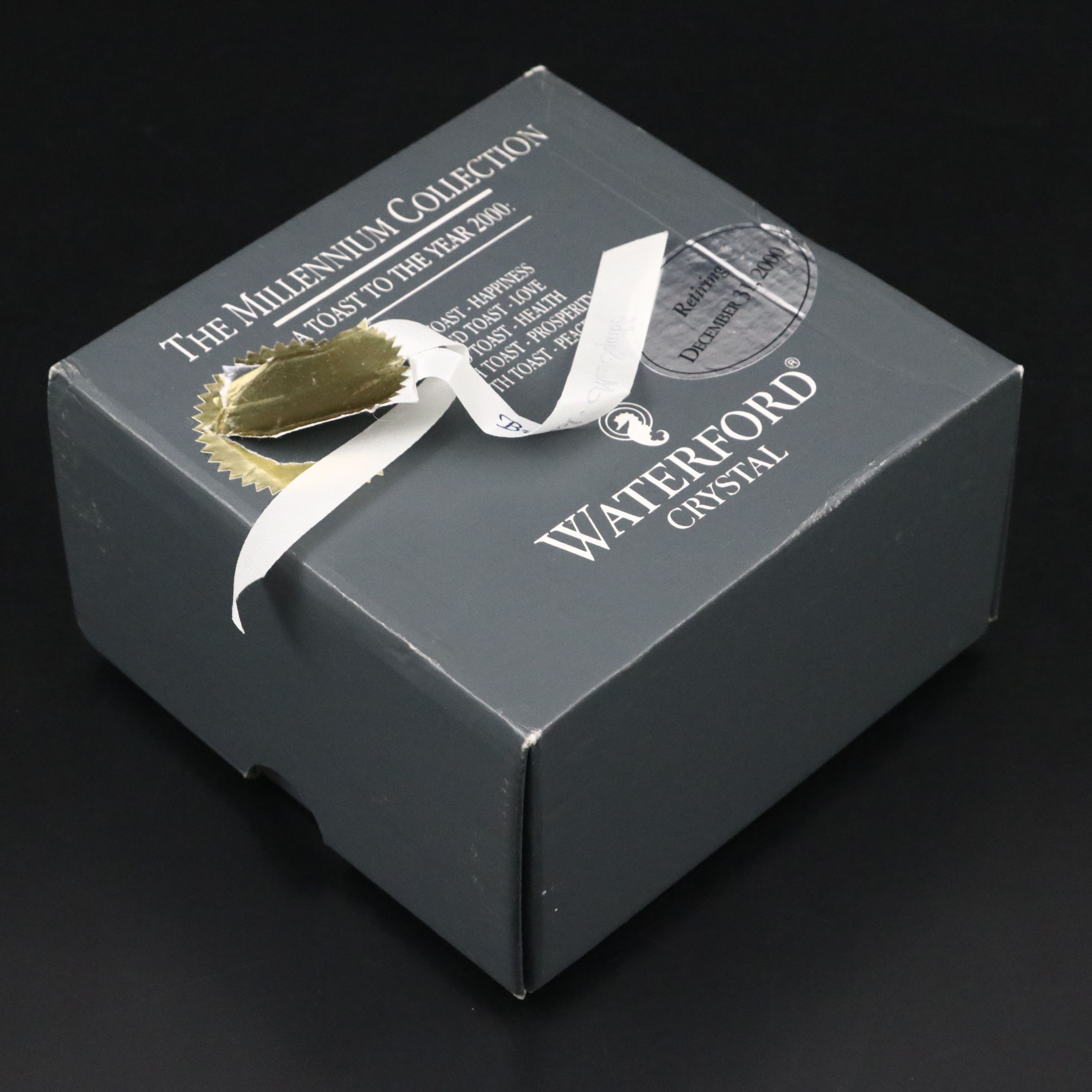 Waterford Crystal "Millennium Collection" Champagne Bottle Coaster