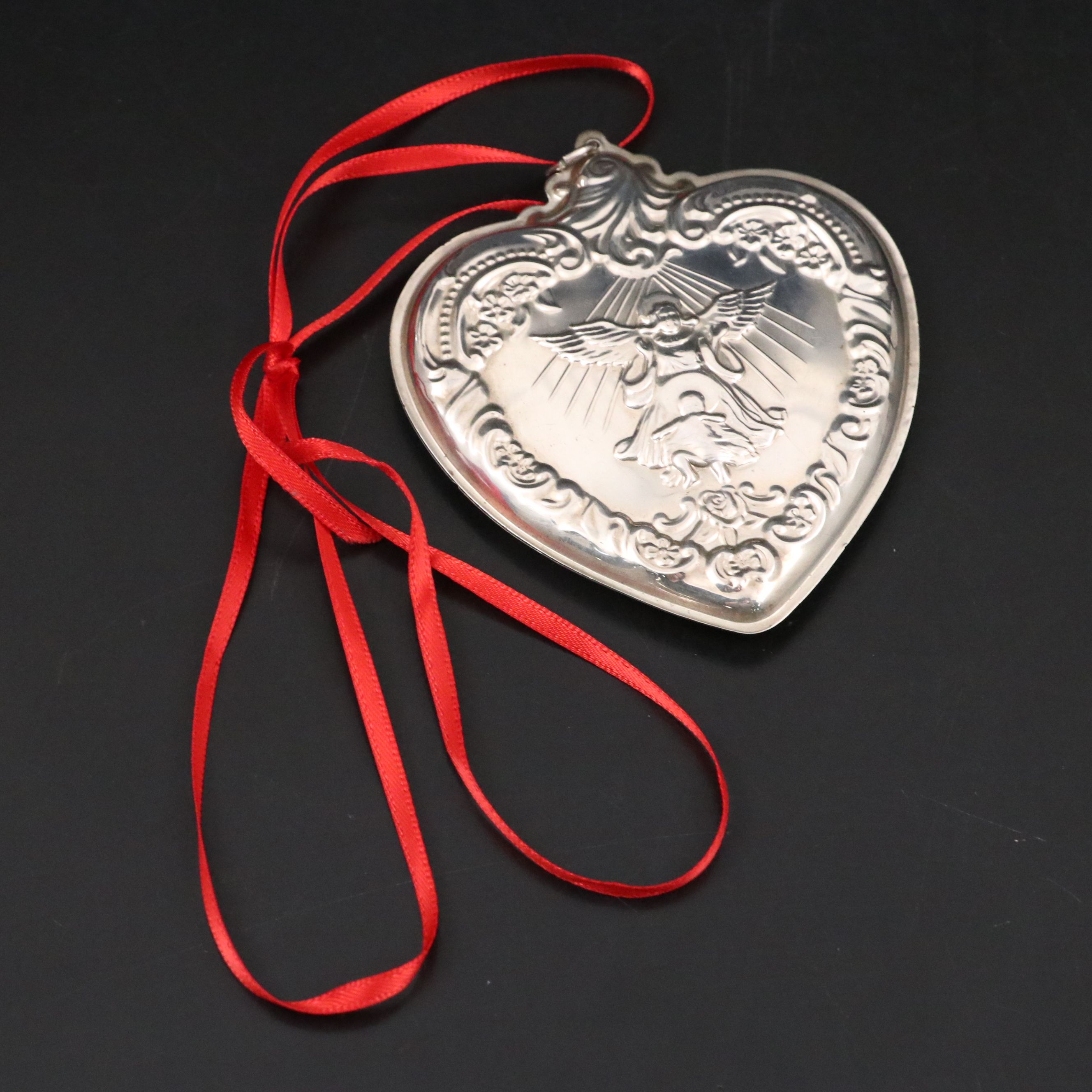 Wallace Sterling Silver Ornament with Vintage Celluloid Shoehorn