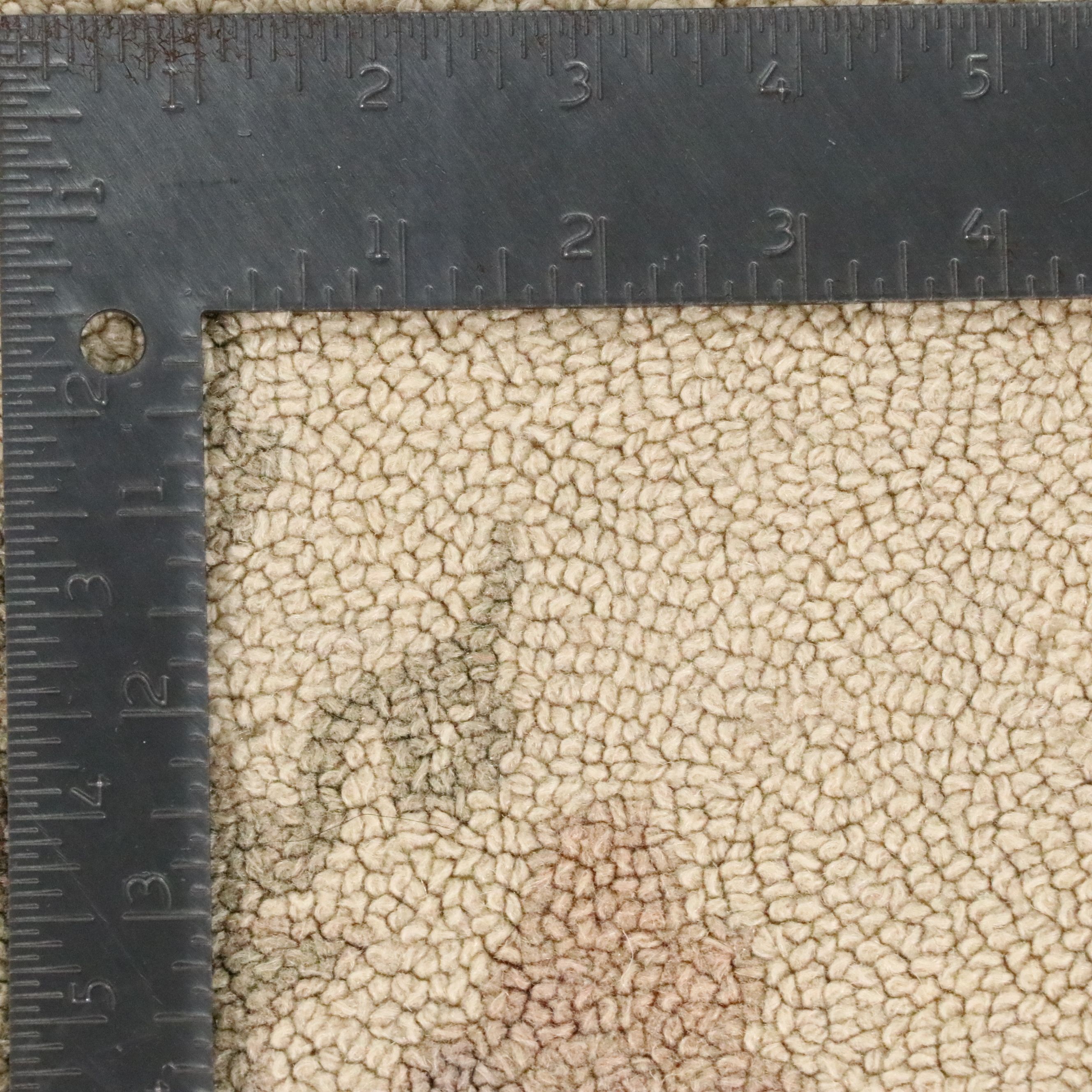 3' x 4'11 Handmade Hooked Floral Accent Rug