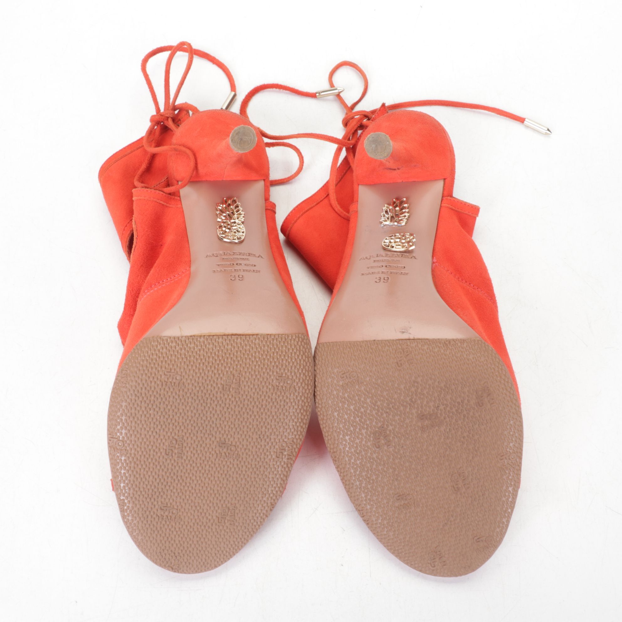 Aquazzura "Sexy Thing" Clementine Suede Cutout Accent Pumps