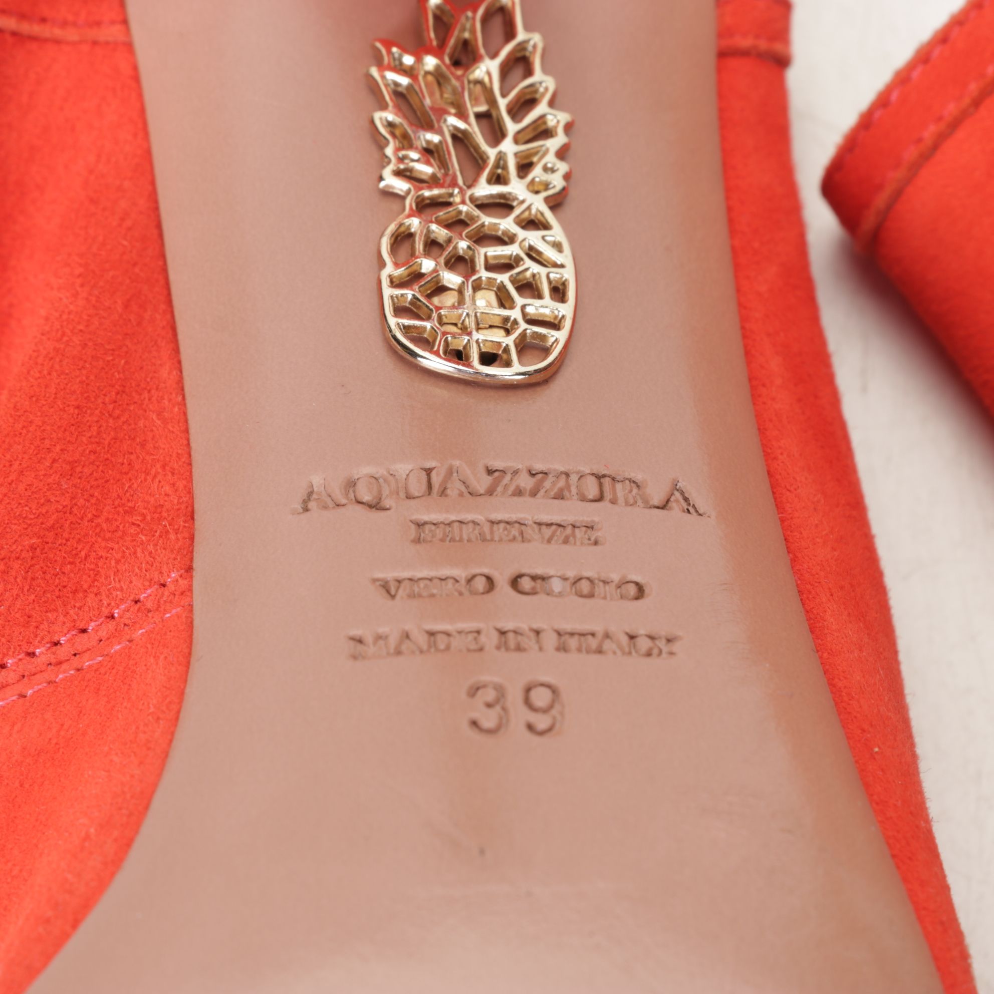 Aquazzura "Sexy Thing" Clementine Suede Cutout Accent Pumps