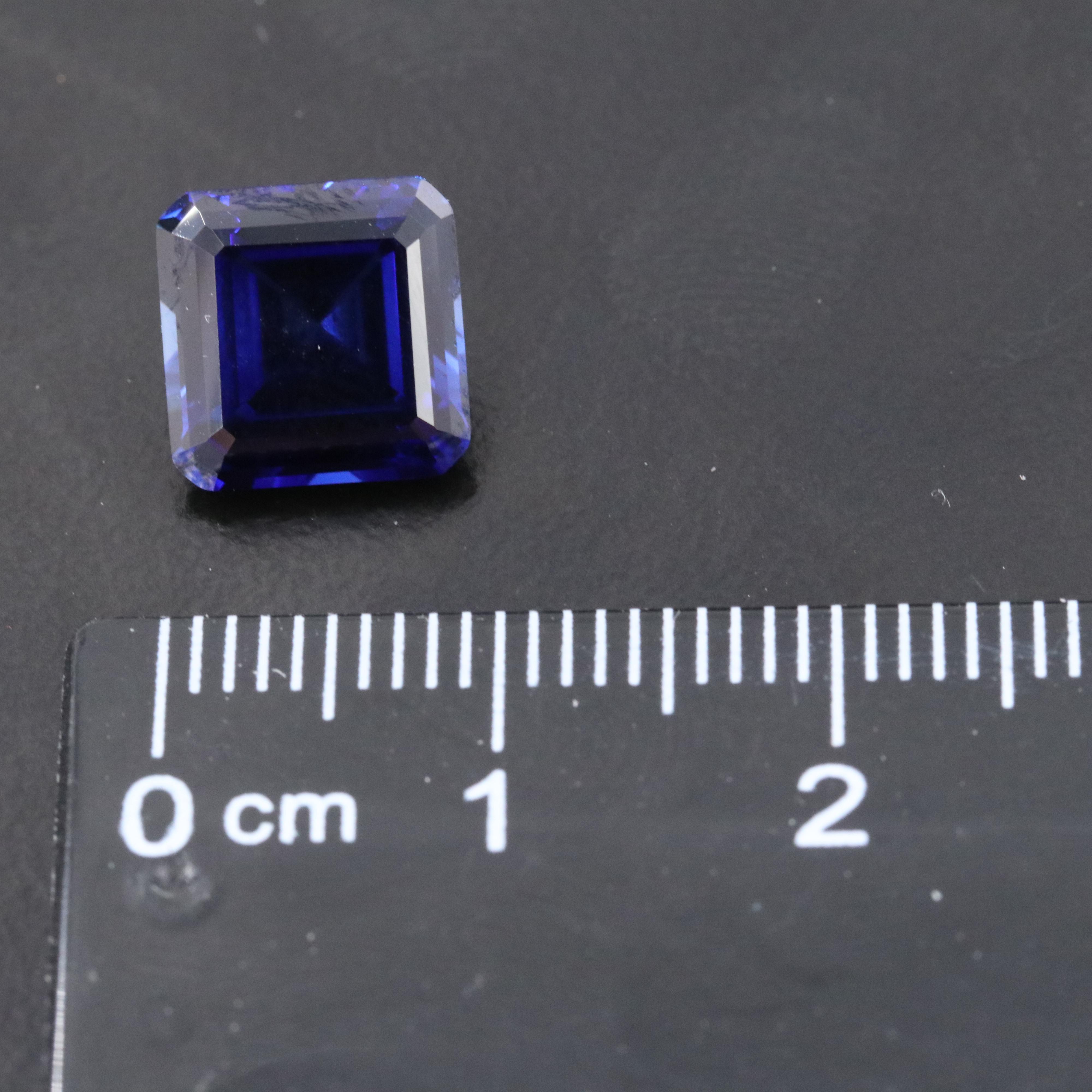 Loose 4.72 CT Lab Grown Sapphire