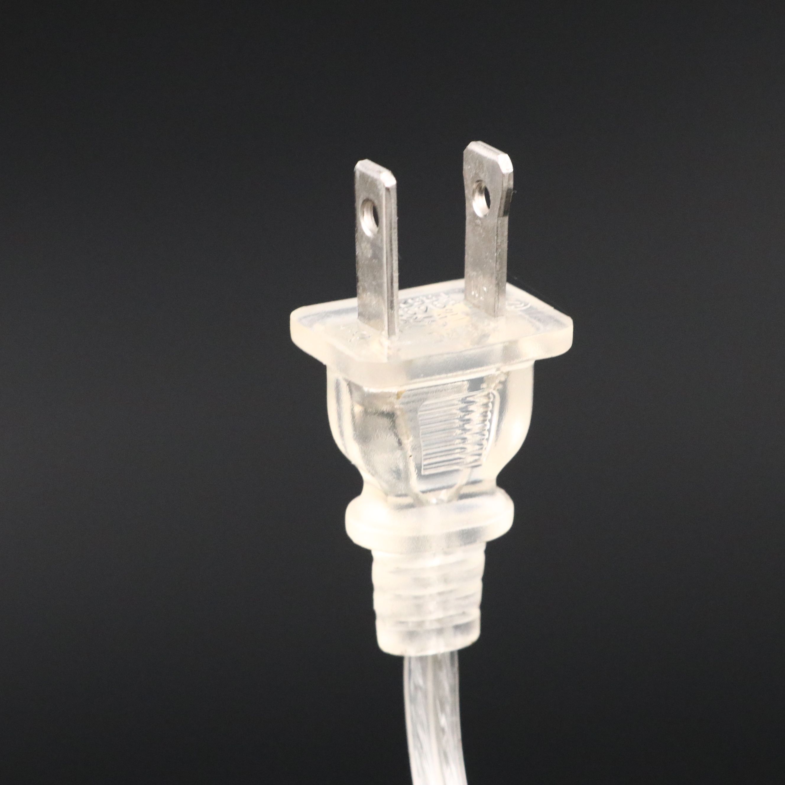 Chinese Blue and White Lotus Porcelain Table Lamp with Silk Bell Shade